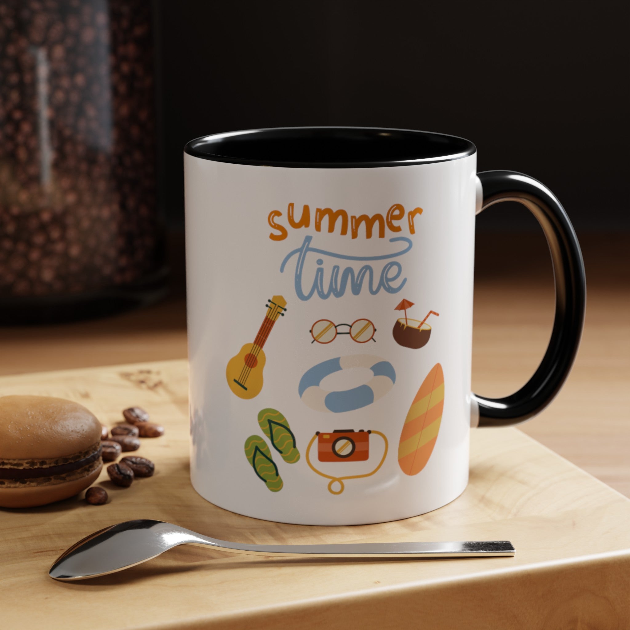 Summertime Fun Accent Coffee Mug (11, 15oz)