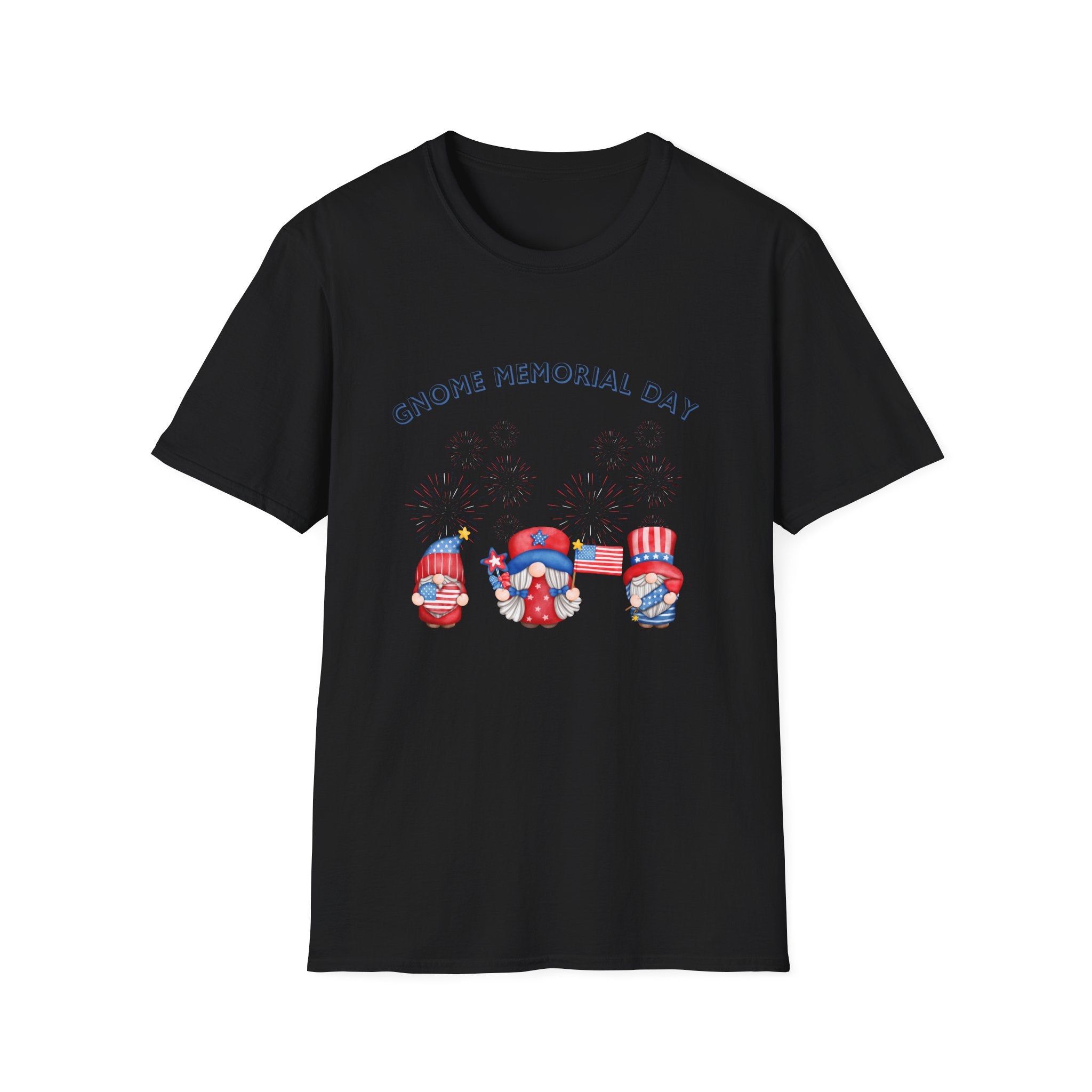 Gnome Memorial Day Unisex T-Shirt - Celebrate with Fun Design