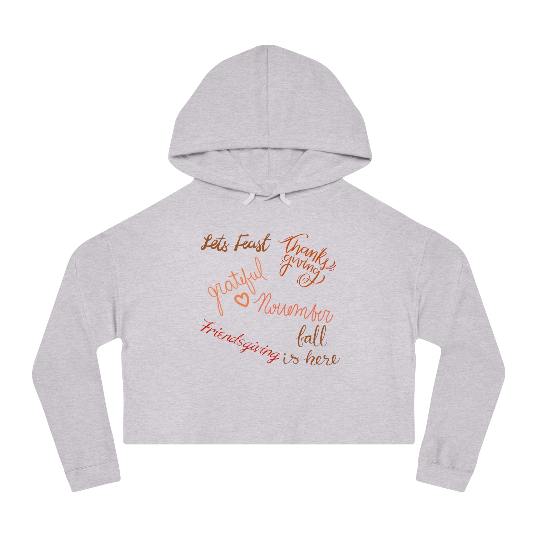 Thanksgiving Season Women’s Cropped Hooded Sweatshirt