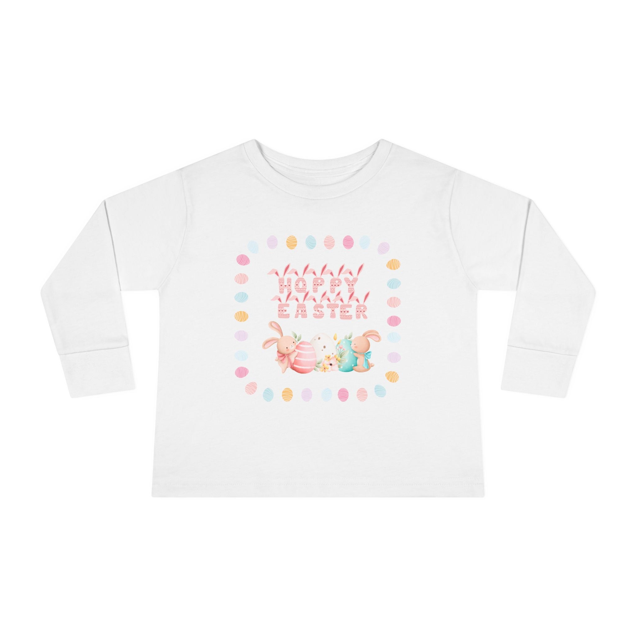 Hoppy Easter Toddler Long Sleeve Tee