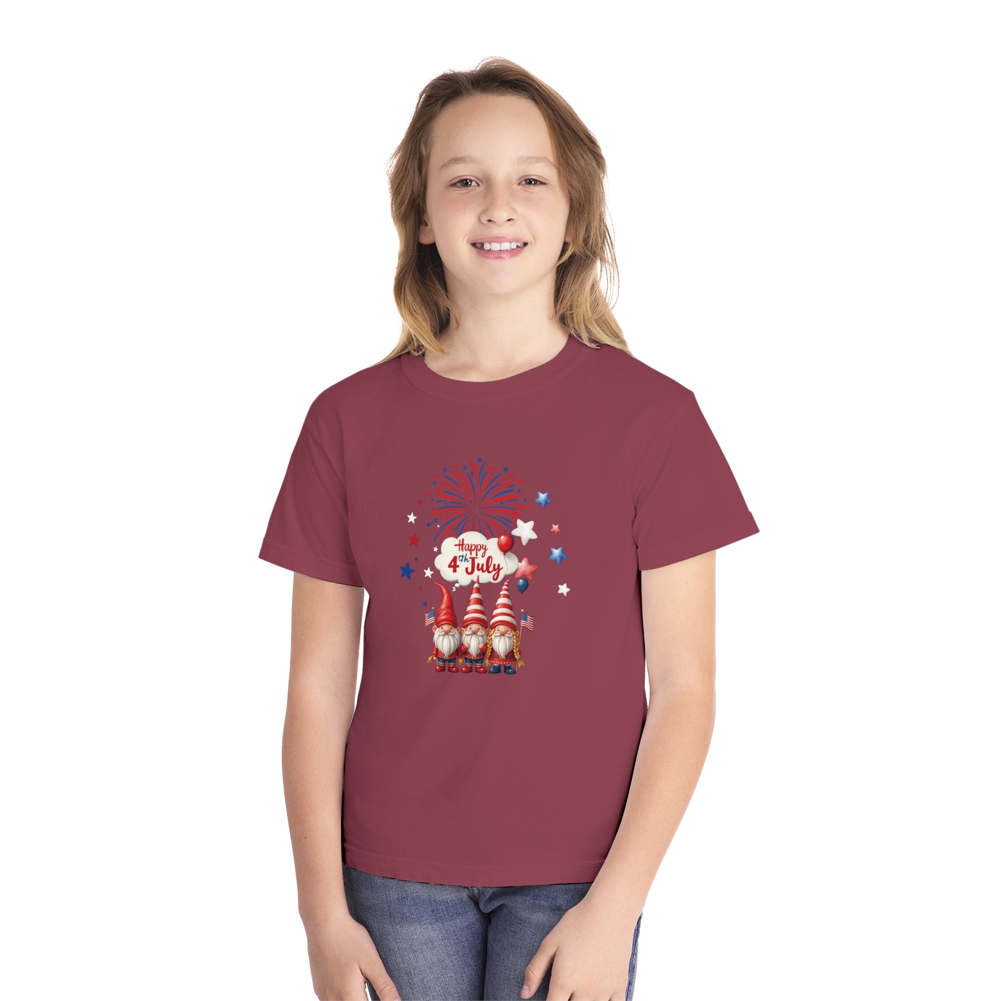 Gnome 4th of July Youth Midweight Tee