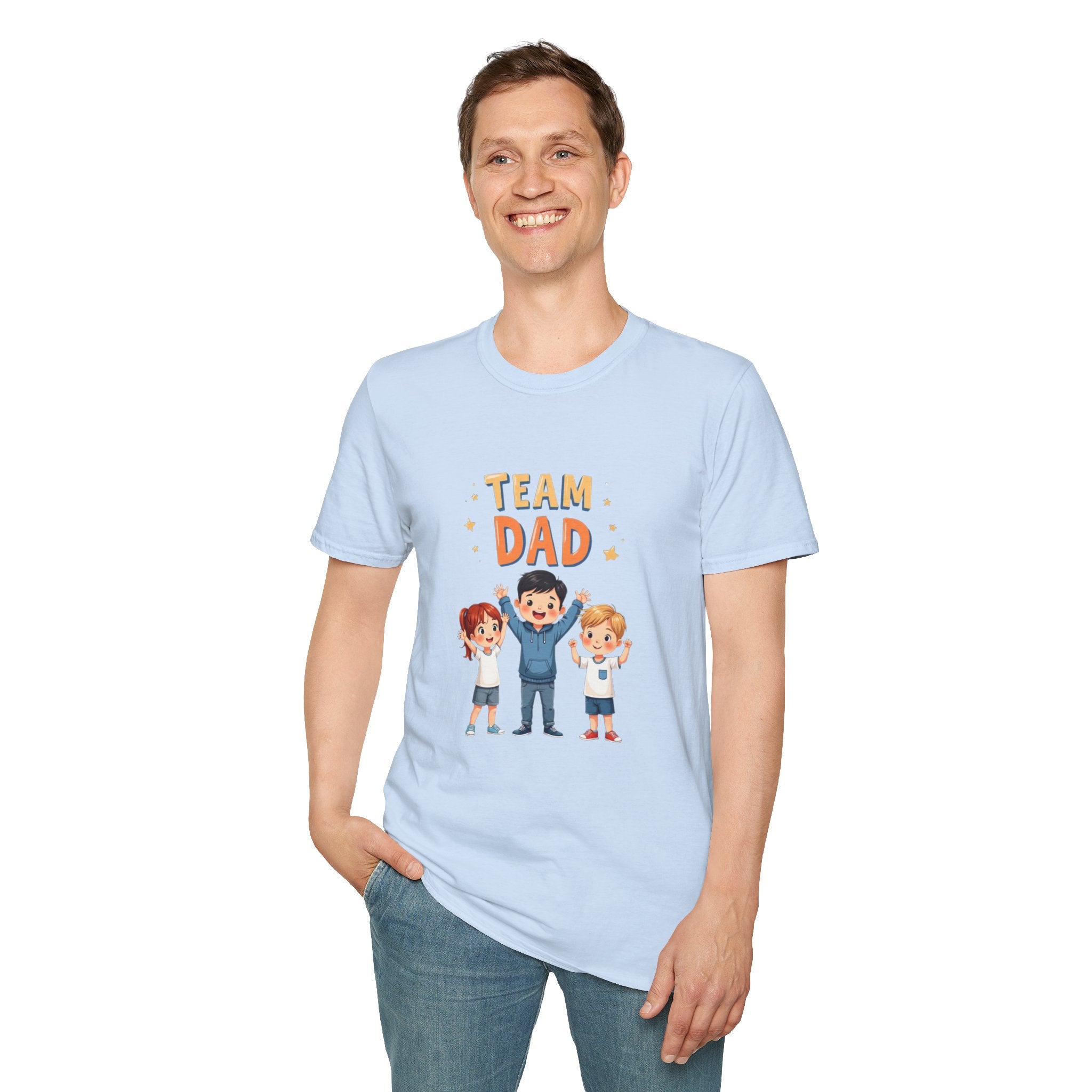 Team Dad Unisex Softstyle T-Shirt, Father's Day Gift, Family Tee, Dad Shirt, Great for Celebrations, Fun Casual Wear