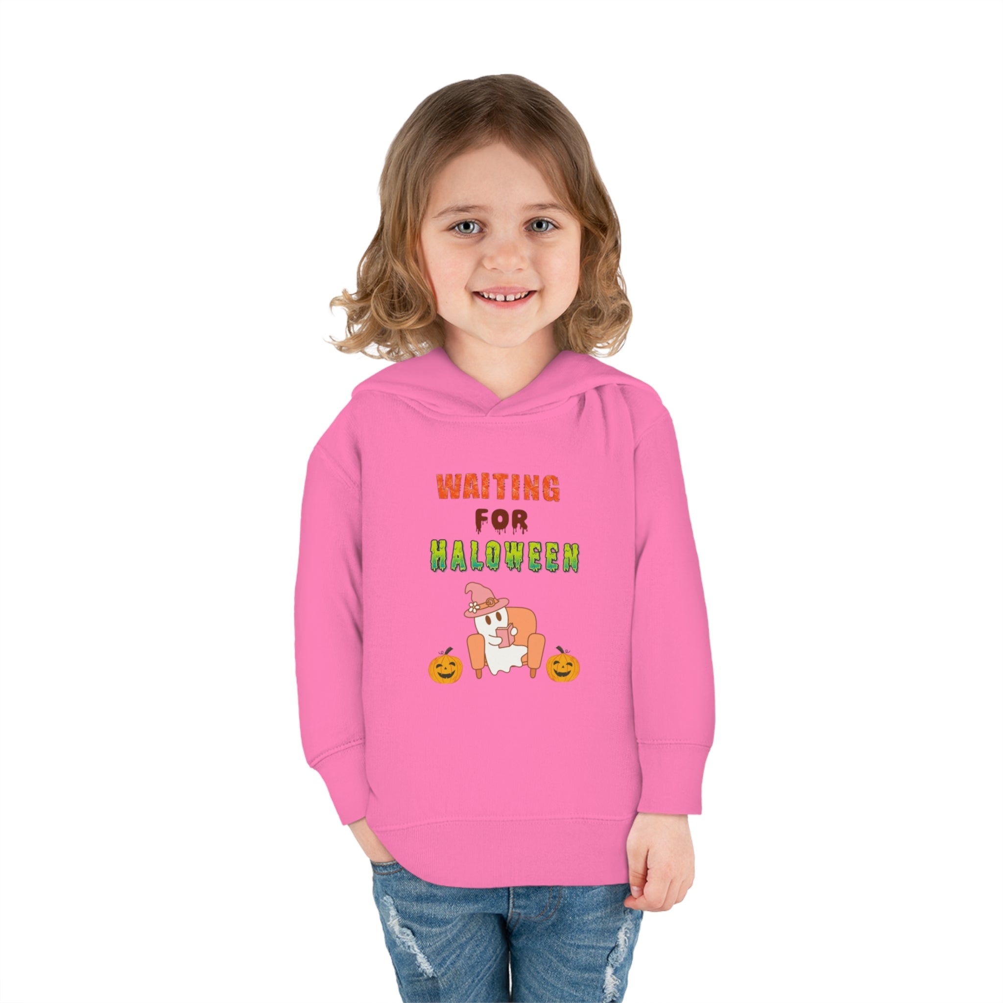 Waiting For Halloween Toddler Pullover Fleece Hoodie