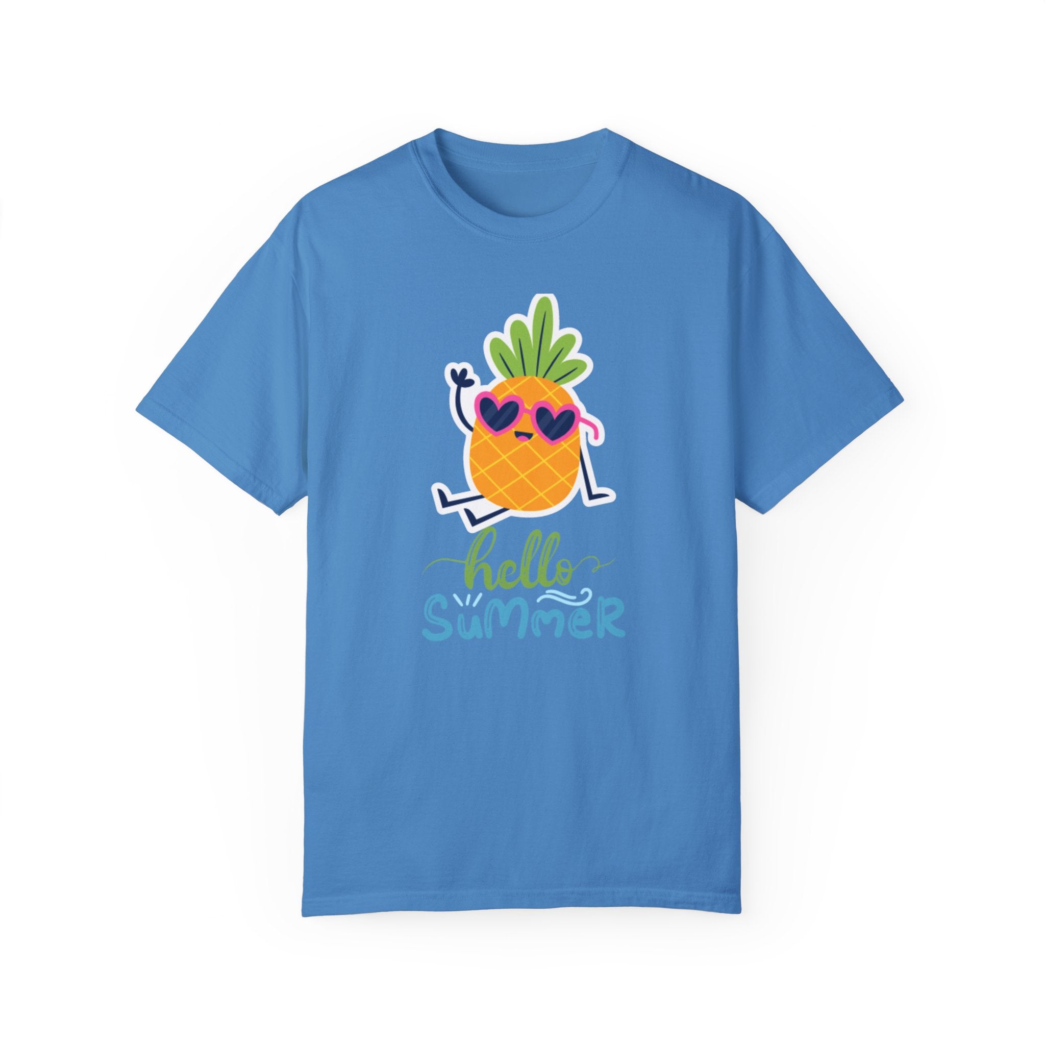 Hello Summer Fun Unisex Garment-Dyed T-shirt