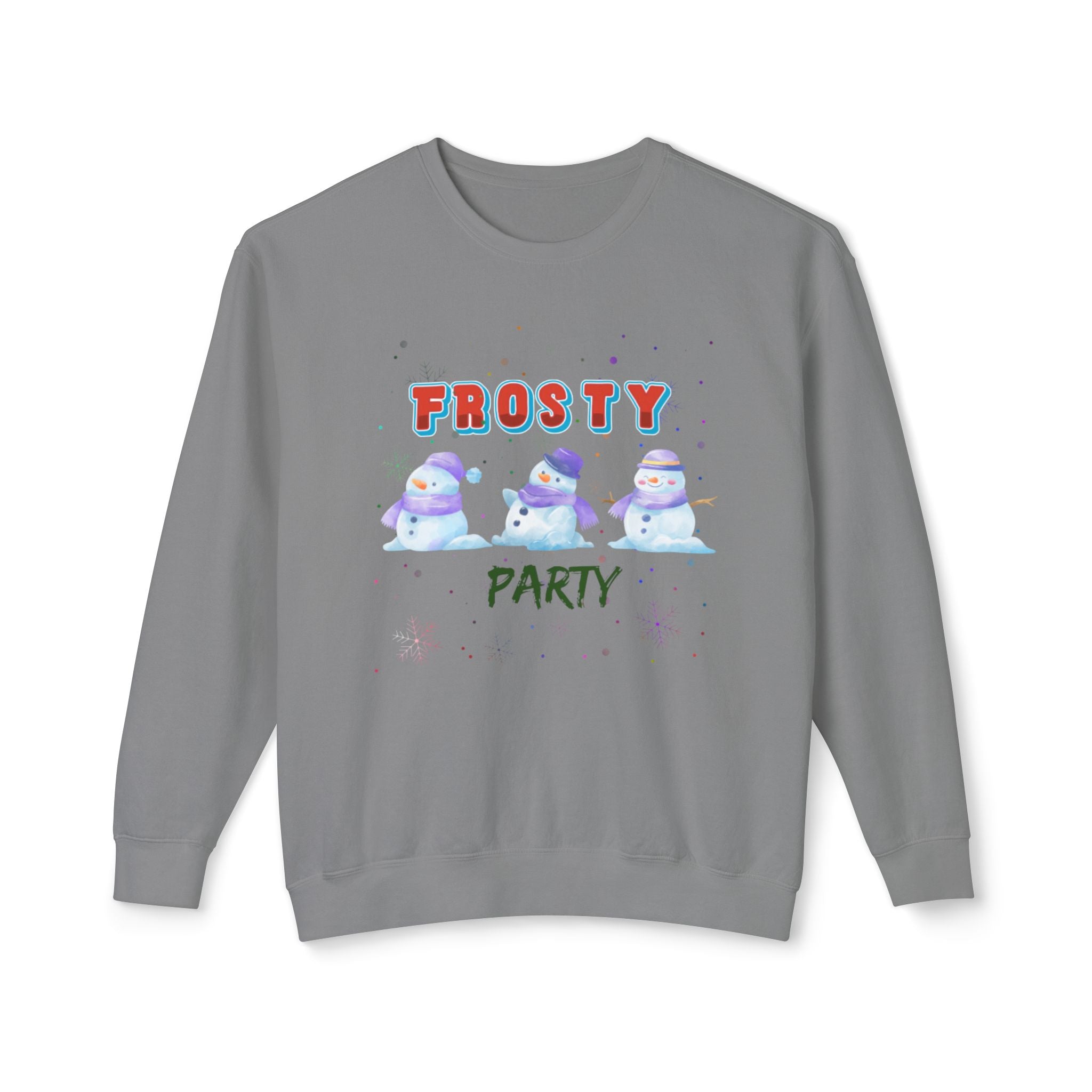 Frosty Party Unisex Lightweight Crewneck Sweatshirt