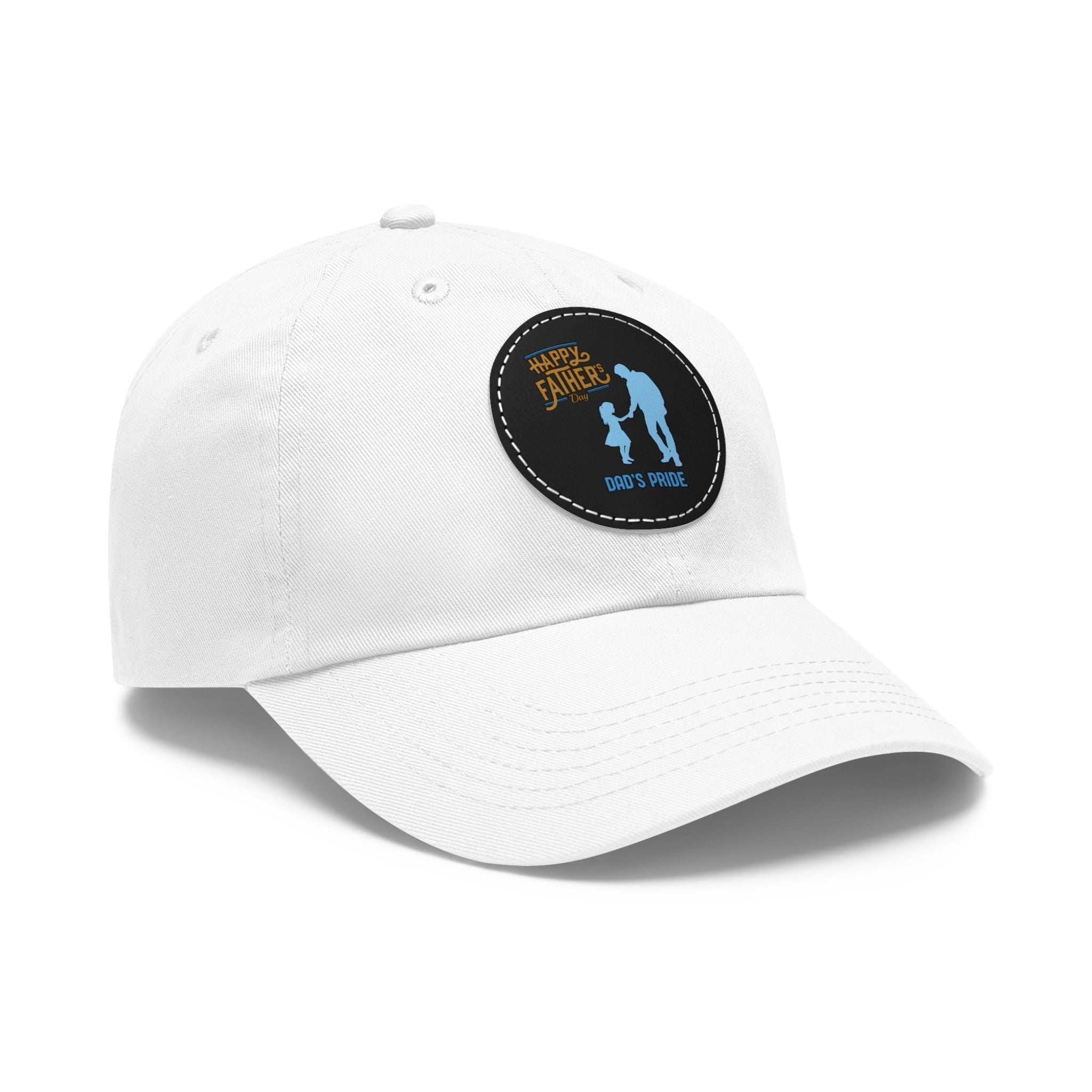 Dad's Pride Hat with Leather Patch (Round)