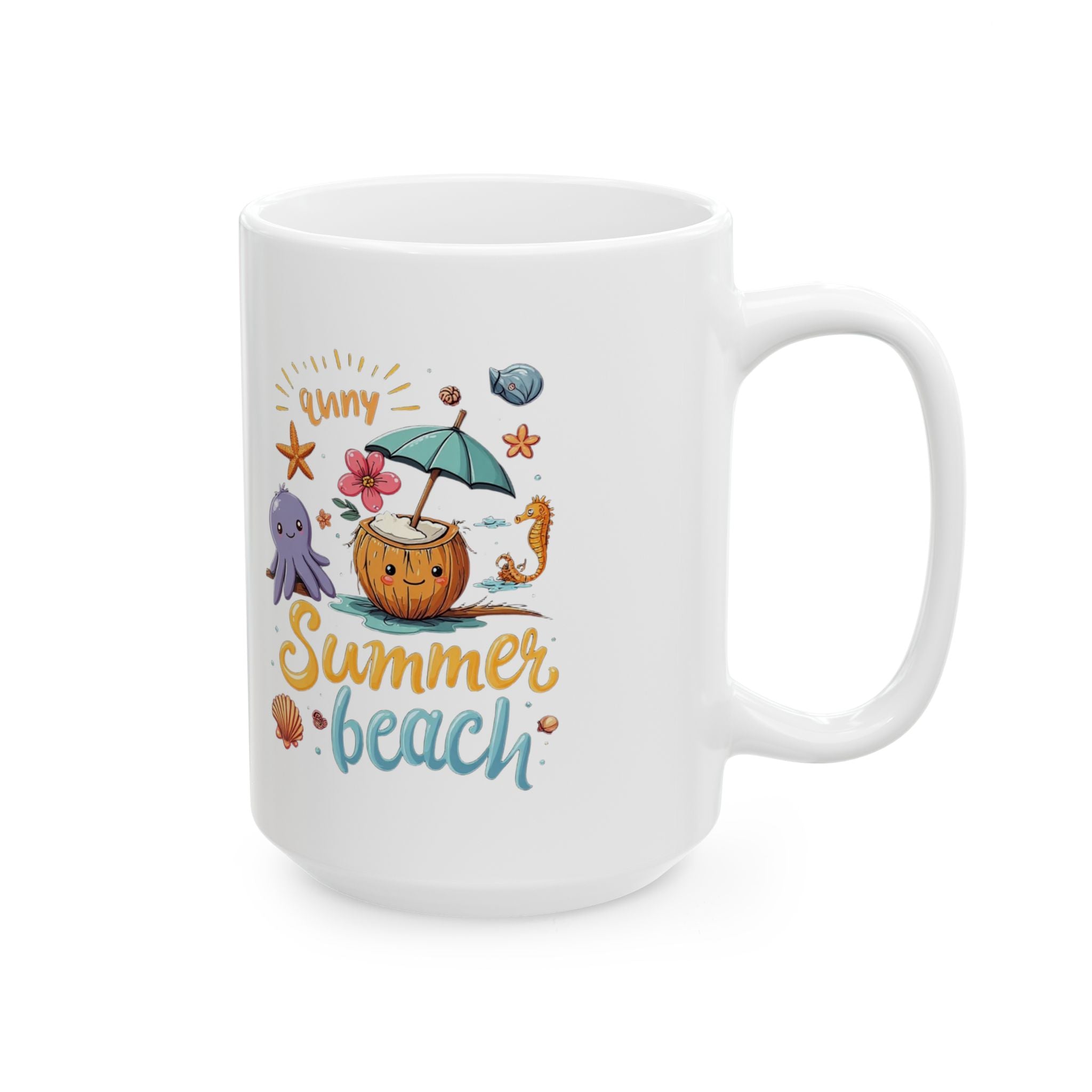 Sunny Summer Themed Ceramic Mug
