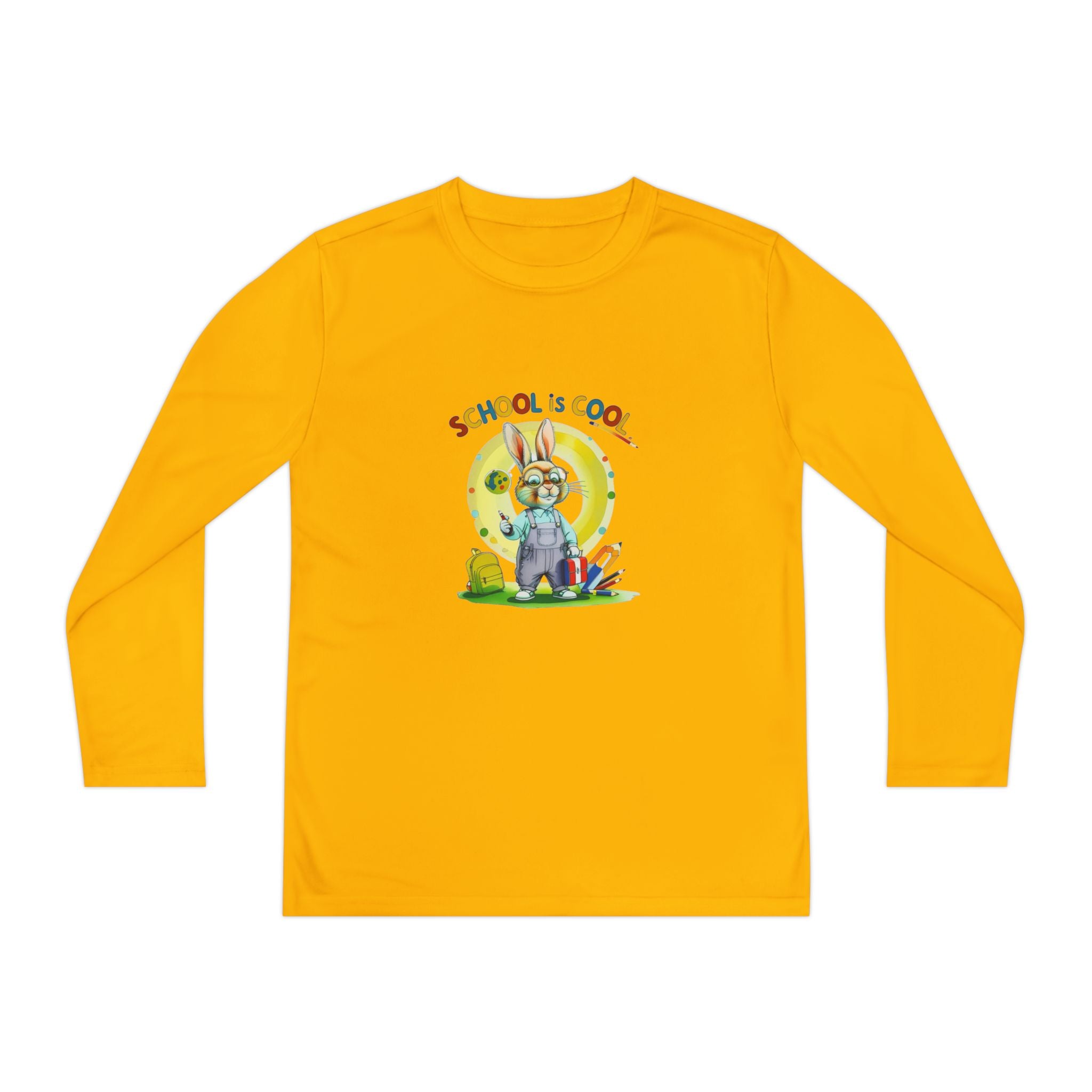 School is Cool Youth Long Sleeve Competitor Tee