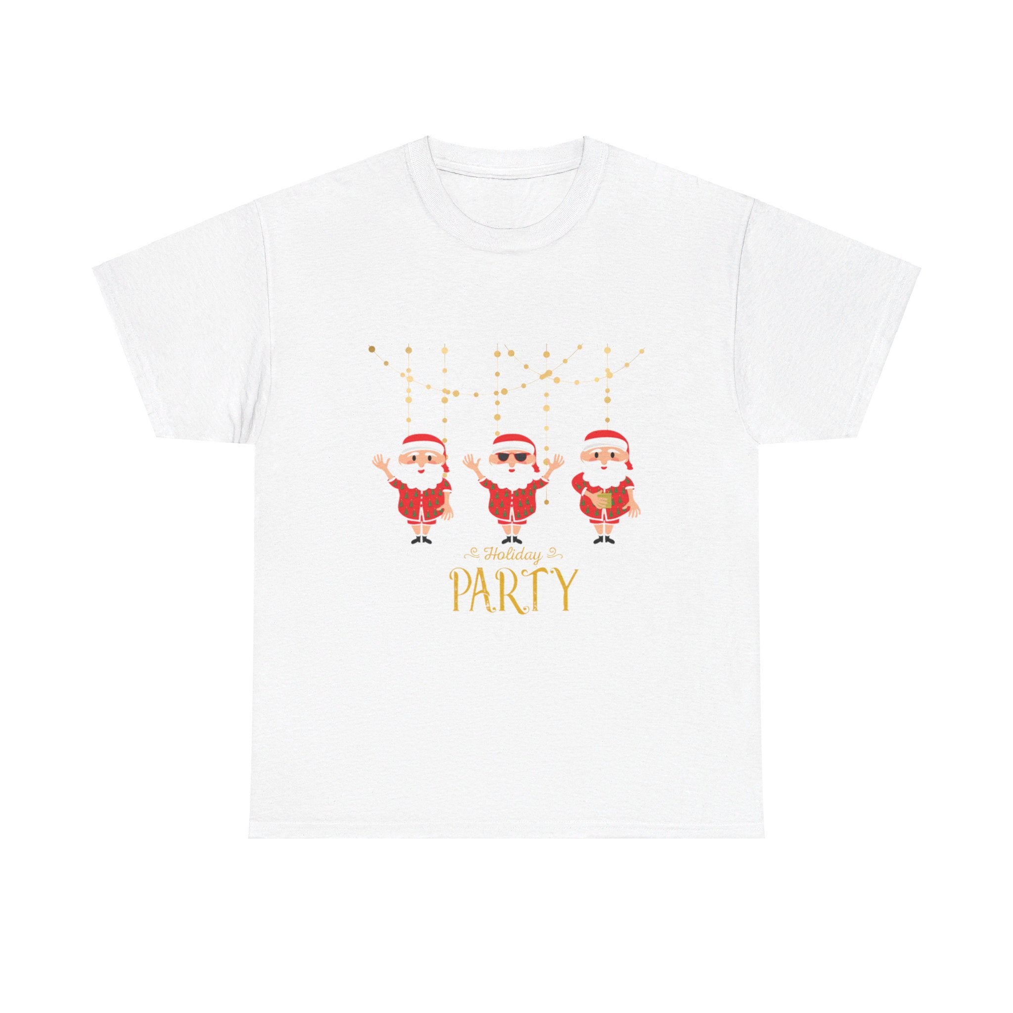 Santa's Holiday Party Unisex Heavy Cotton Tee