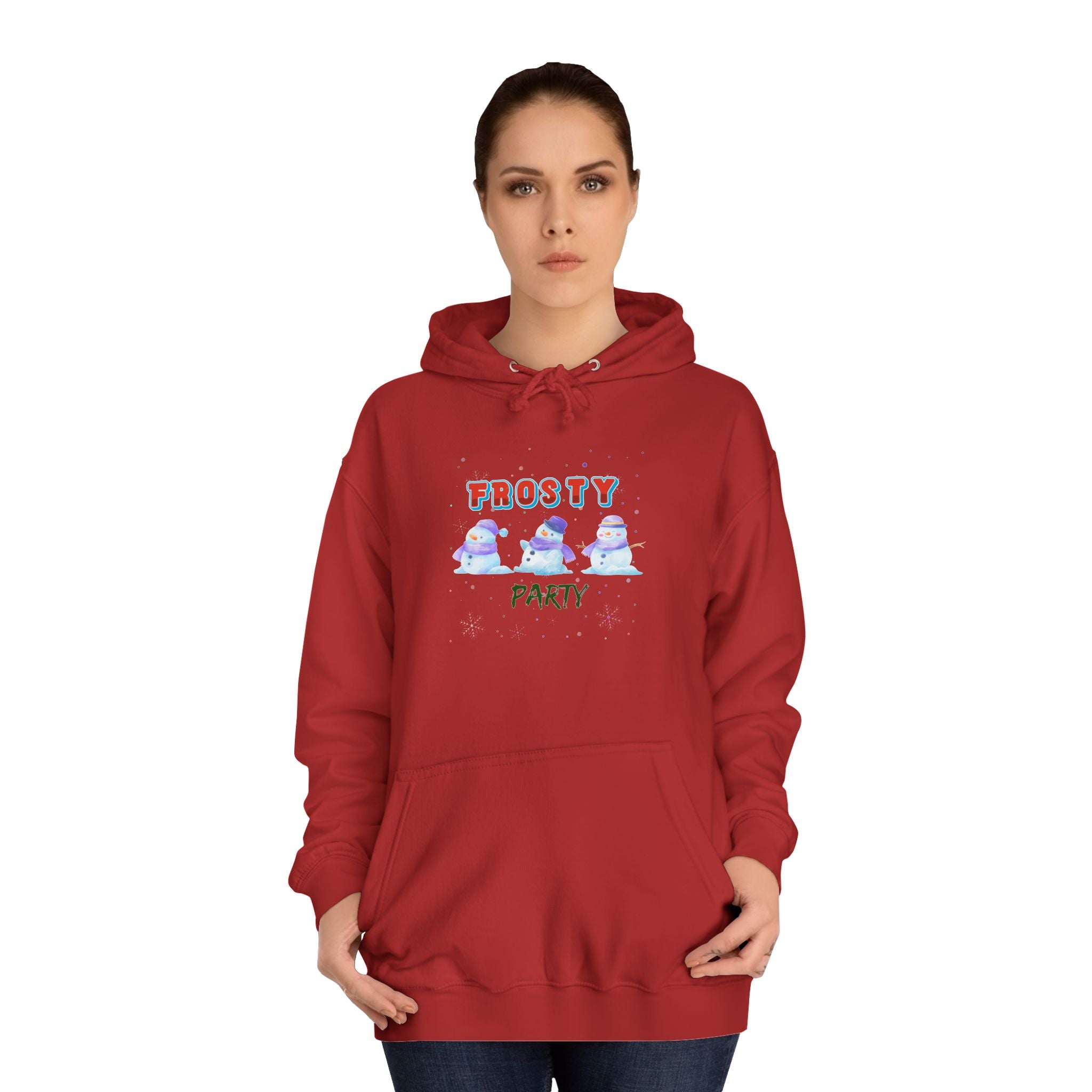 Frosty Party Unisex College Hoodie