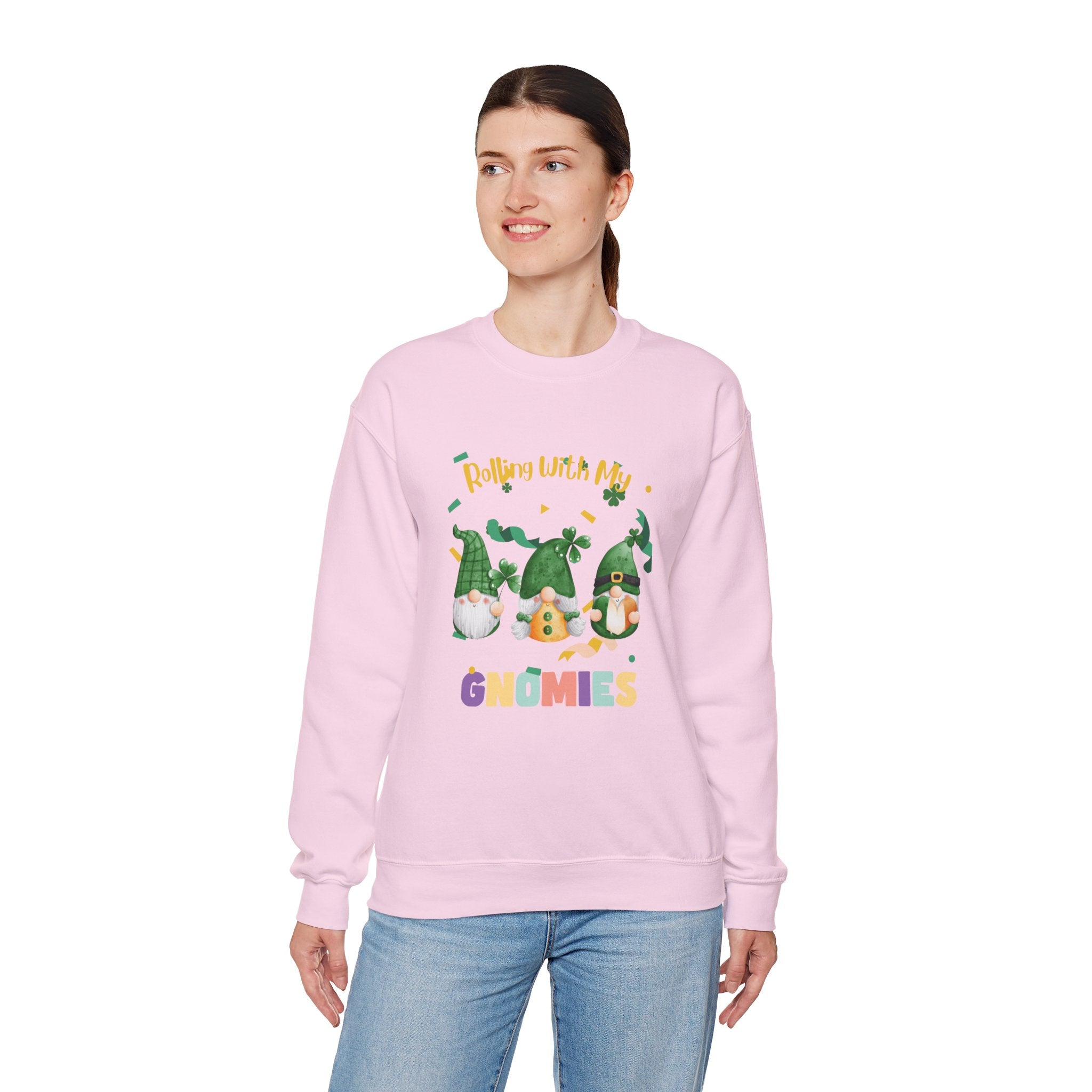 Rolling With My Gnomies Crewneck Sweatshirt - Unisex Heavy Blend™