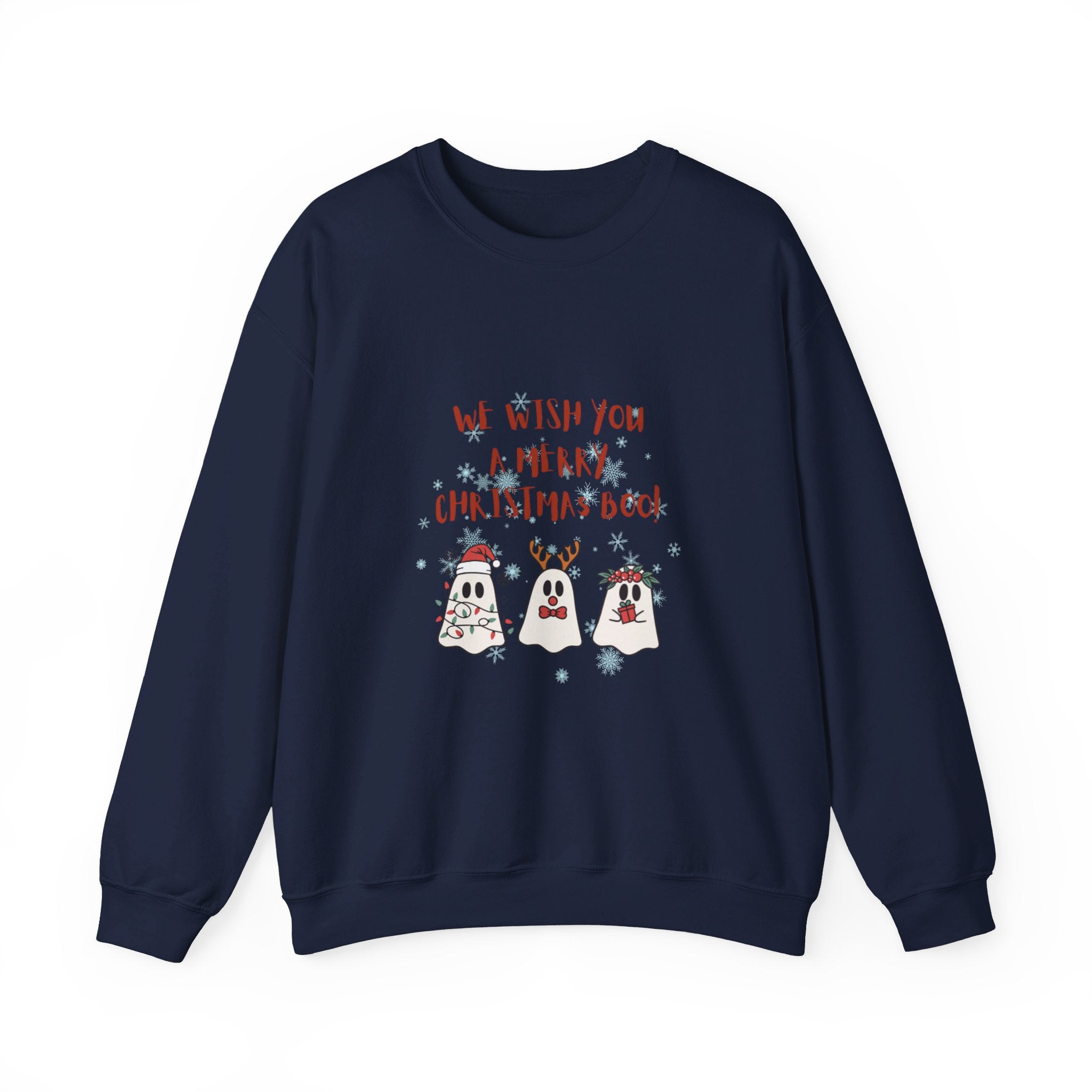 We Wish You A Merry Christmas Boo Unisex Heavy Blend™ Crewneck Sweatshirt