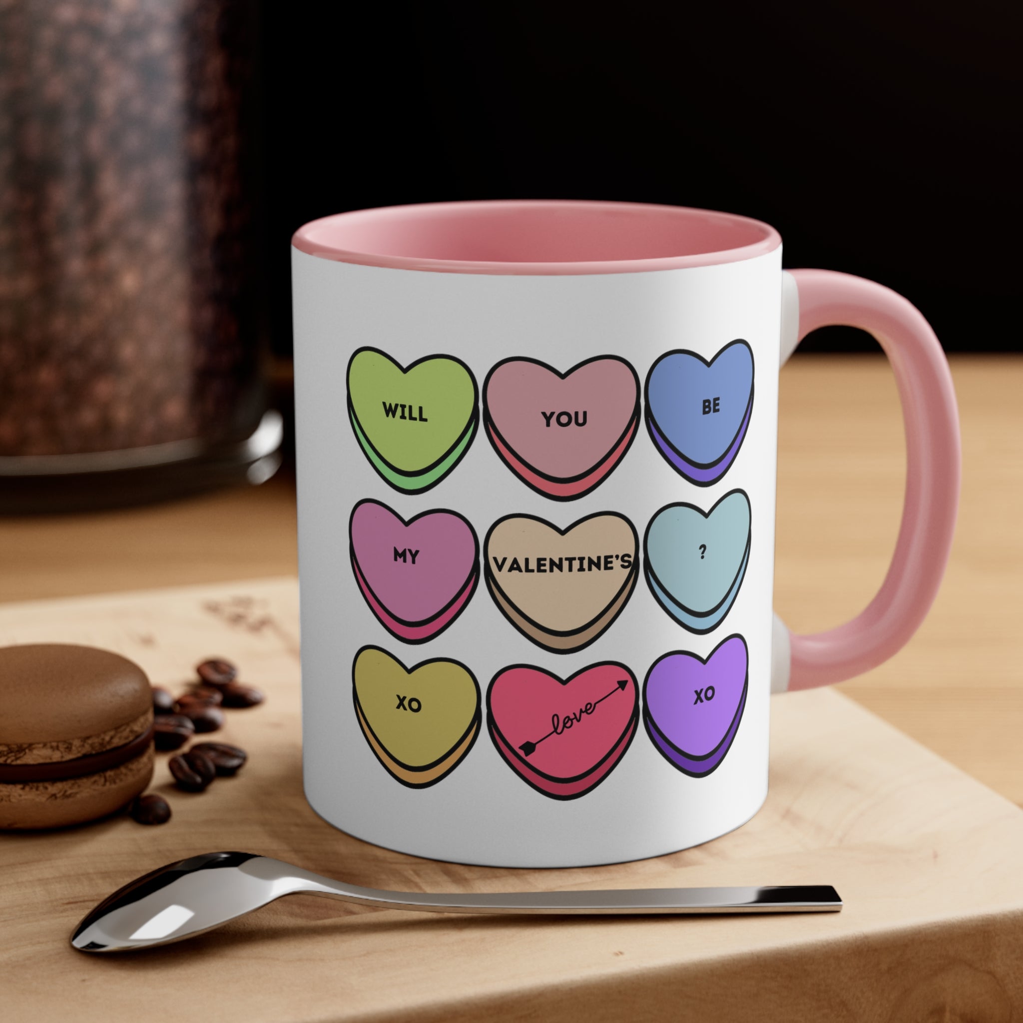 Will You Be My Valentine? Accent Coffee Mug, 11oz