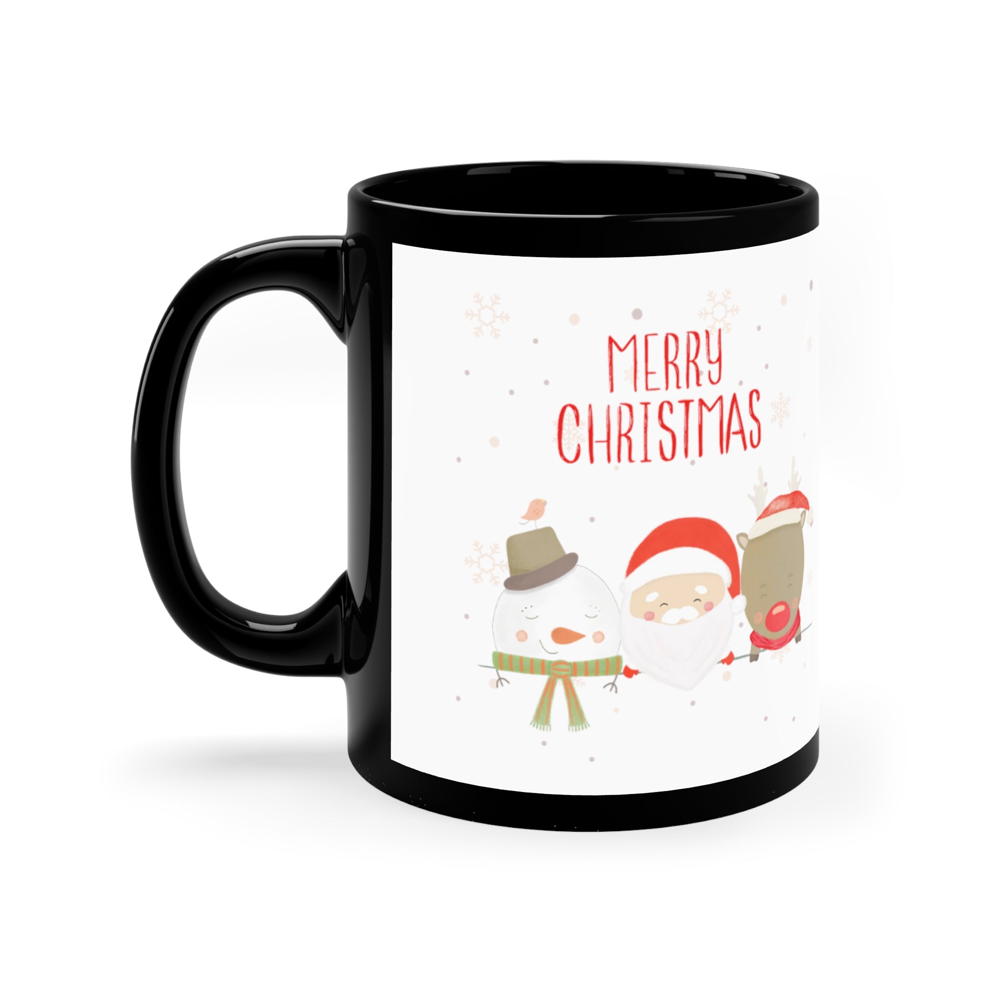Merry Xmas Crew 11oz Black Mug