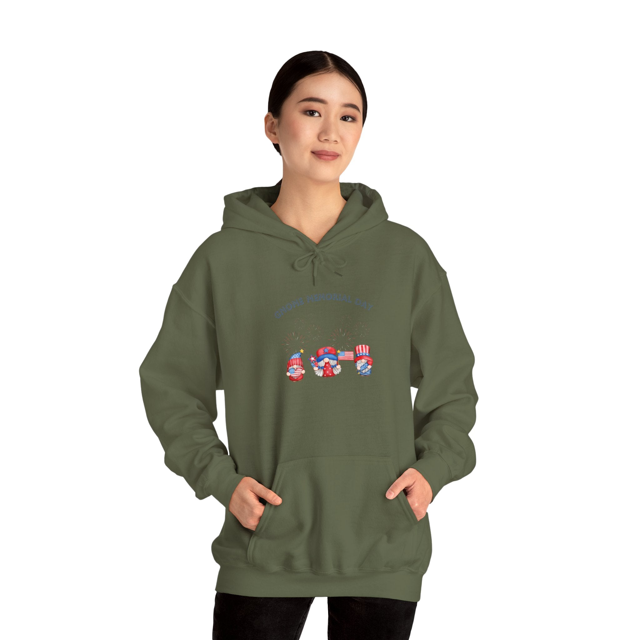 Gnome Memorial Day Hooded Sweatshirt