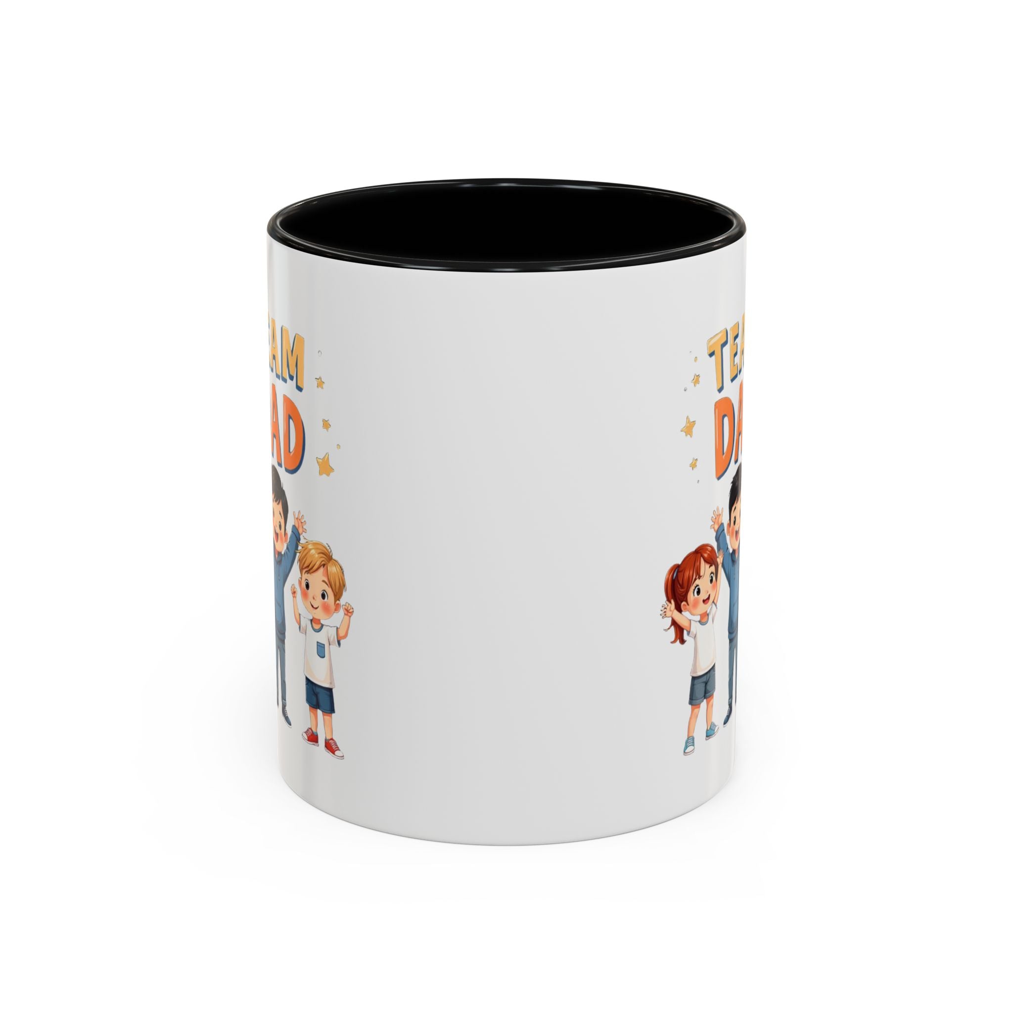 Team Dad Accent Coffee Mug