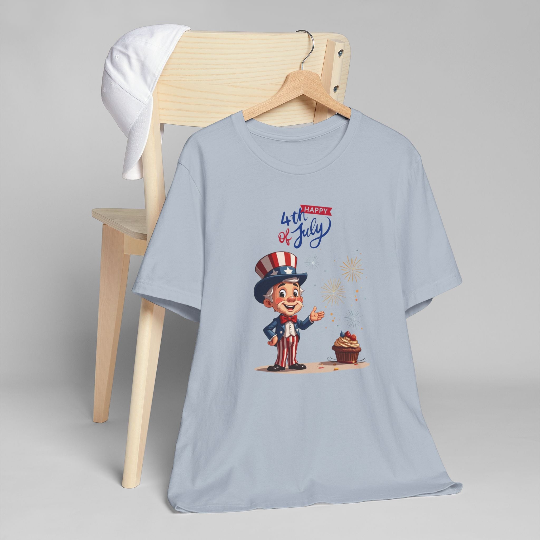 Uncle Sam Happy 4th of July Unisex Jersey T-Shirt