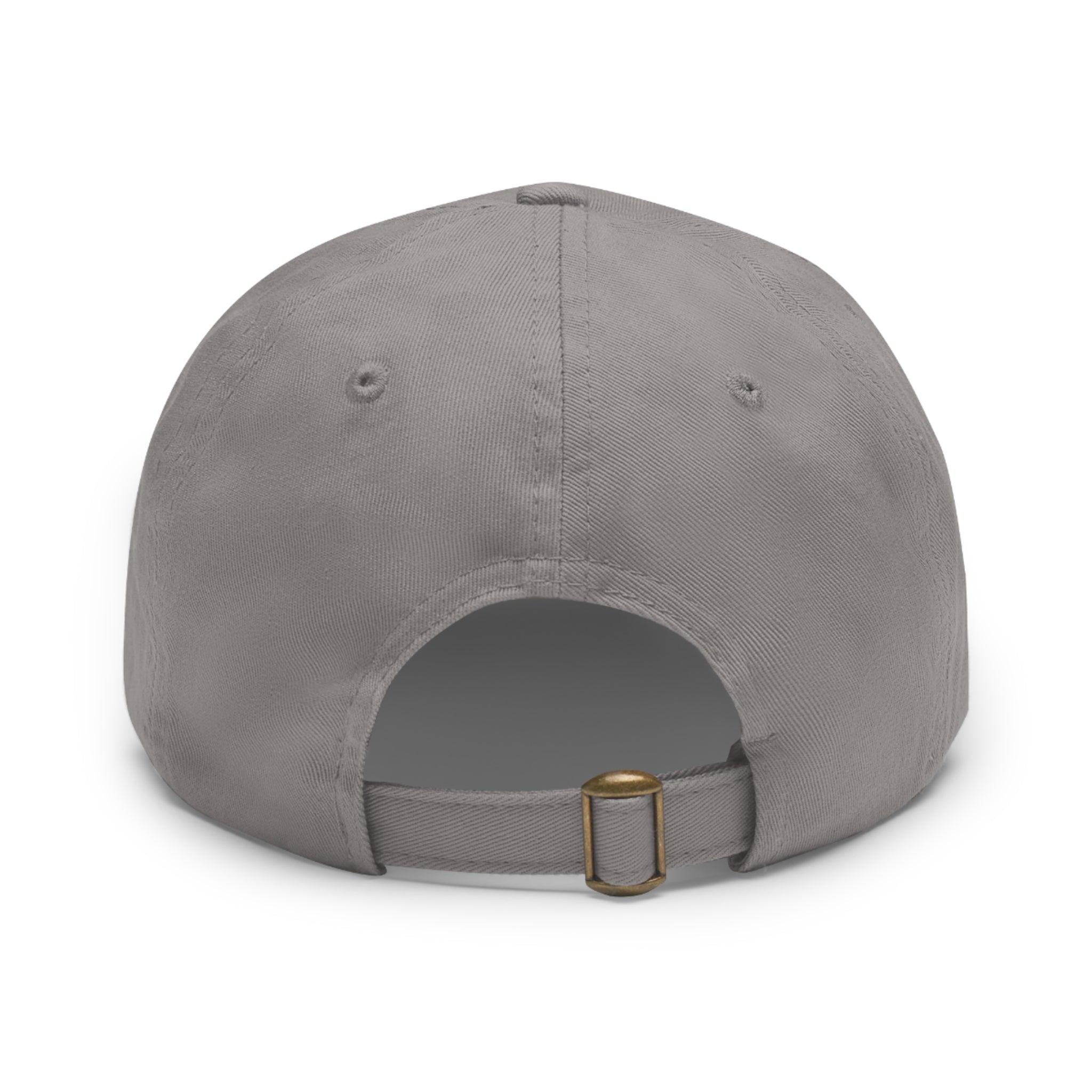 Best Dad Ever Hat with Leather Patch (Round)