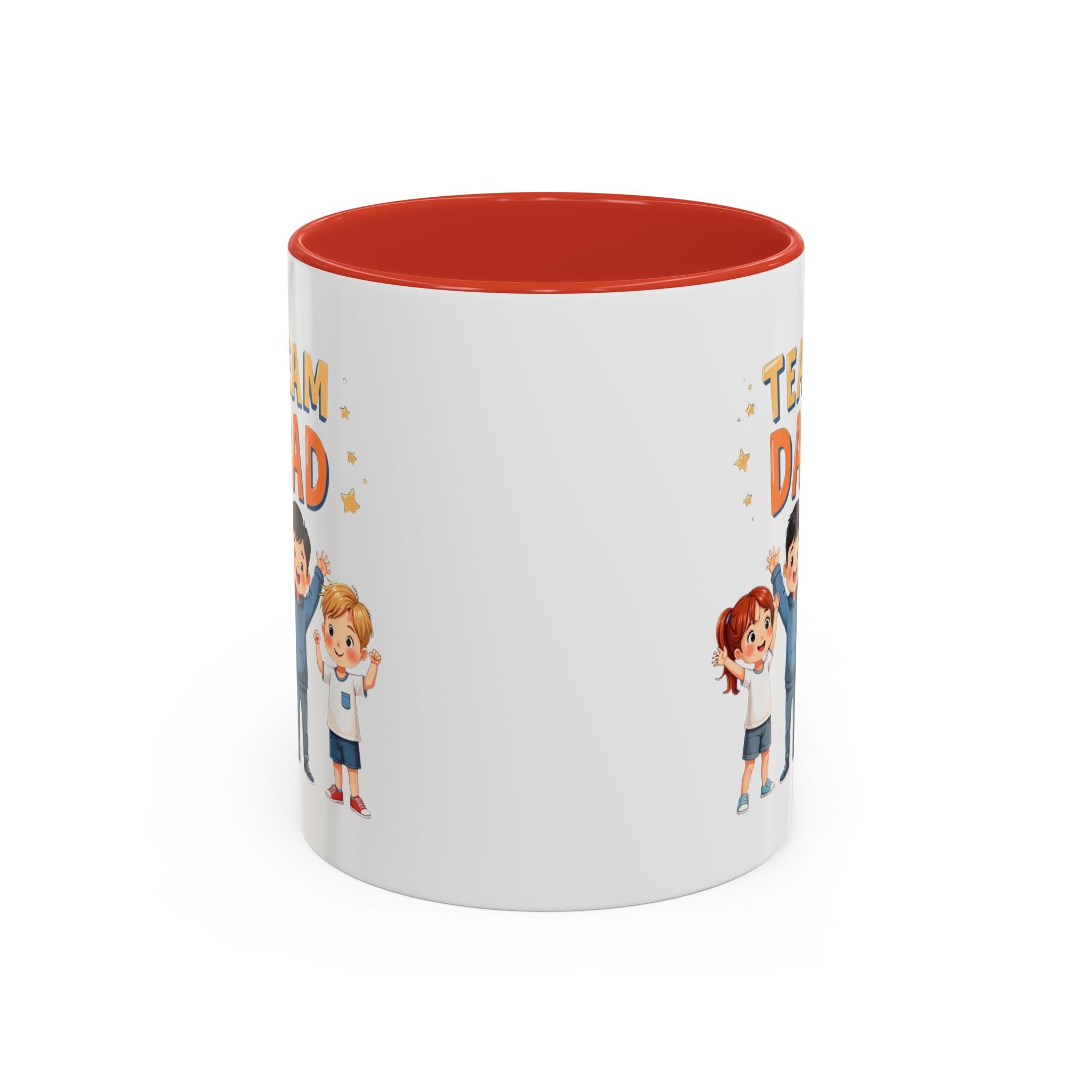 Team Dad Accent Coffee Mug