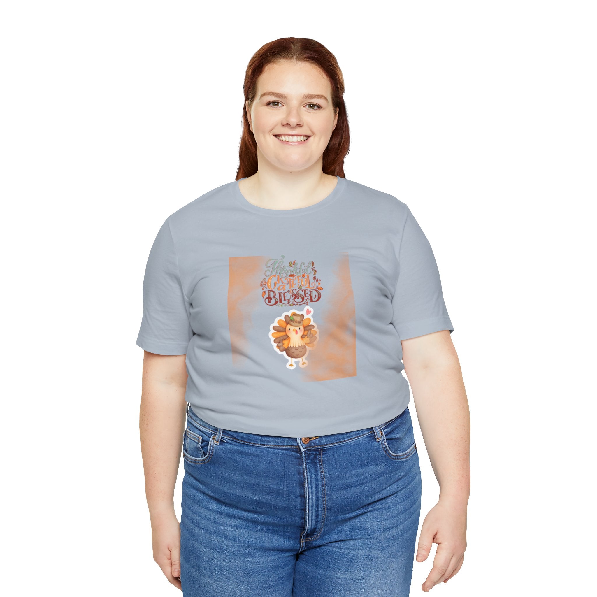 Thankful Grateful Blessed Unisex Jersey Short Sleeve Tee