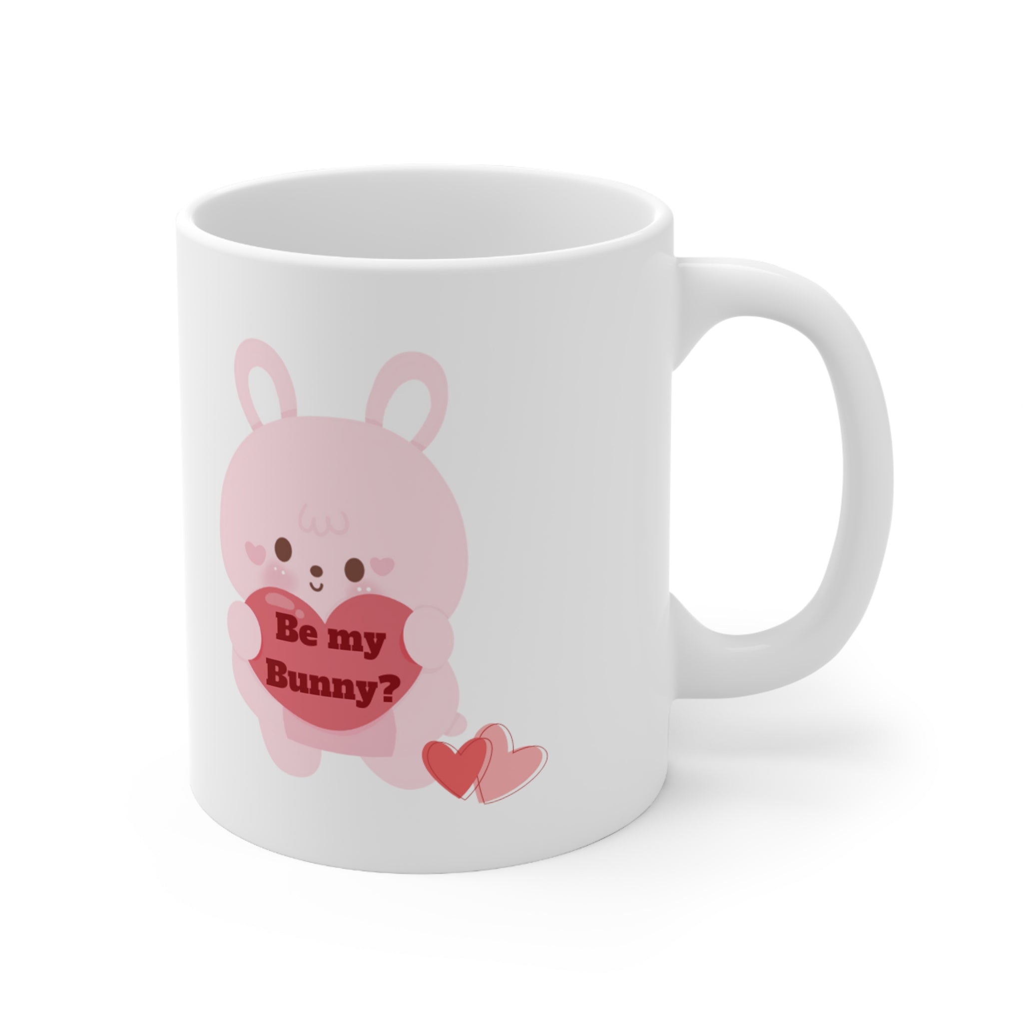 V-Day Bunny Ceramic Mug 11oz