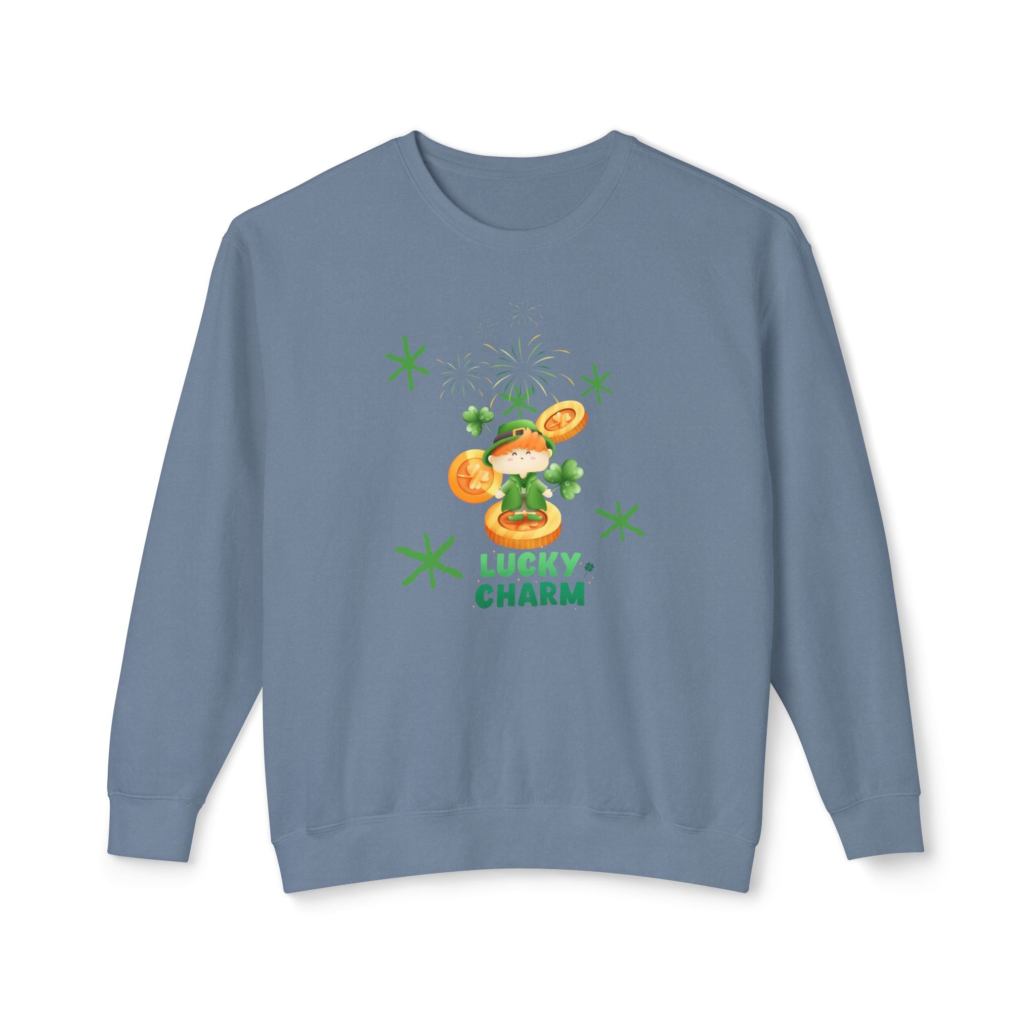 Lucky Charm Unisex Lightweight Crewneck Sweatshirt
