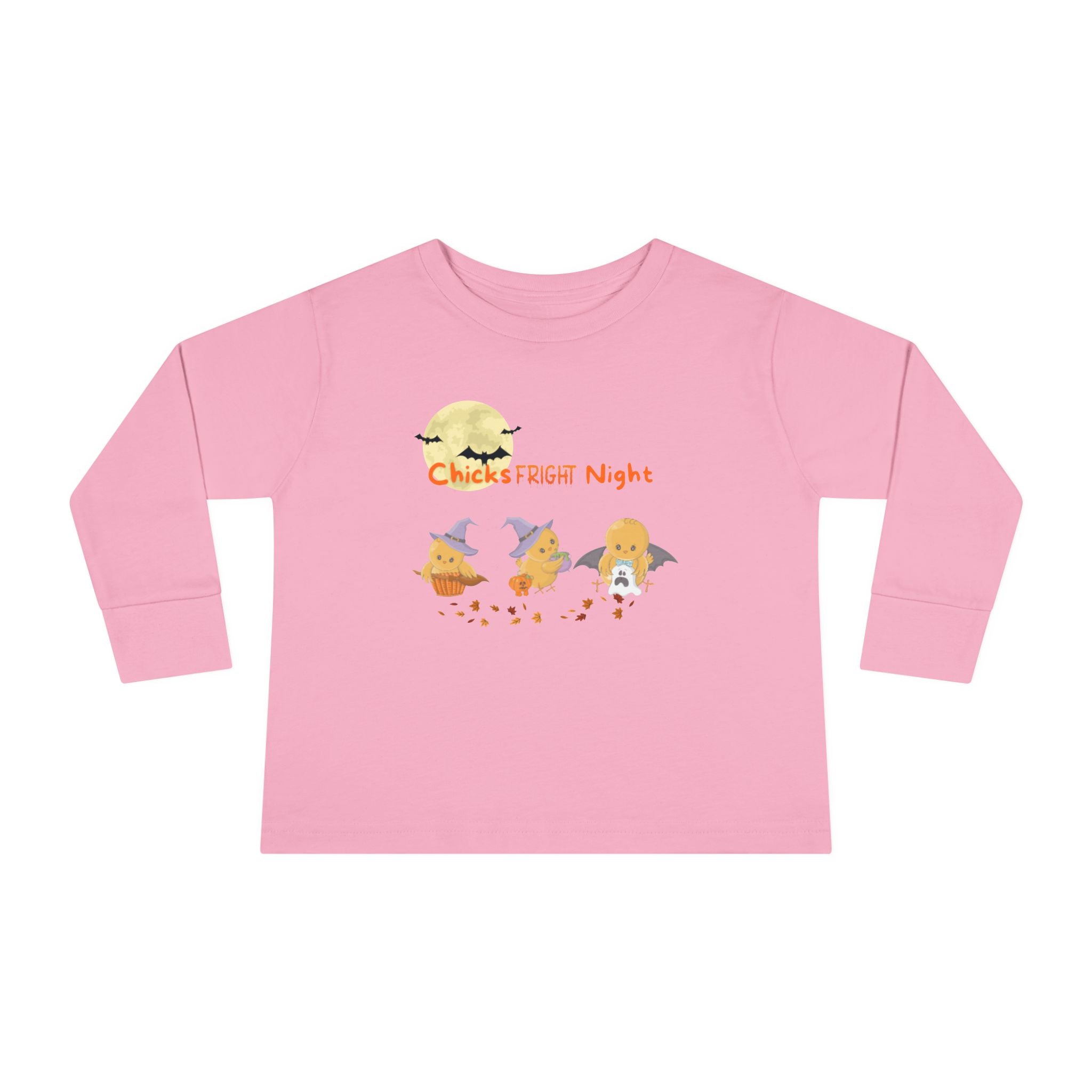 Chicks Fright Night Toddler Long Sleeve Tee