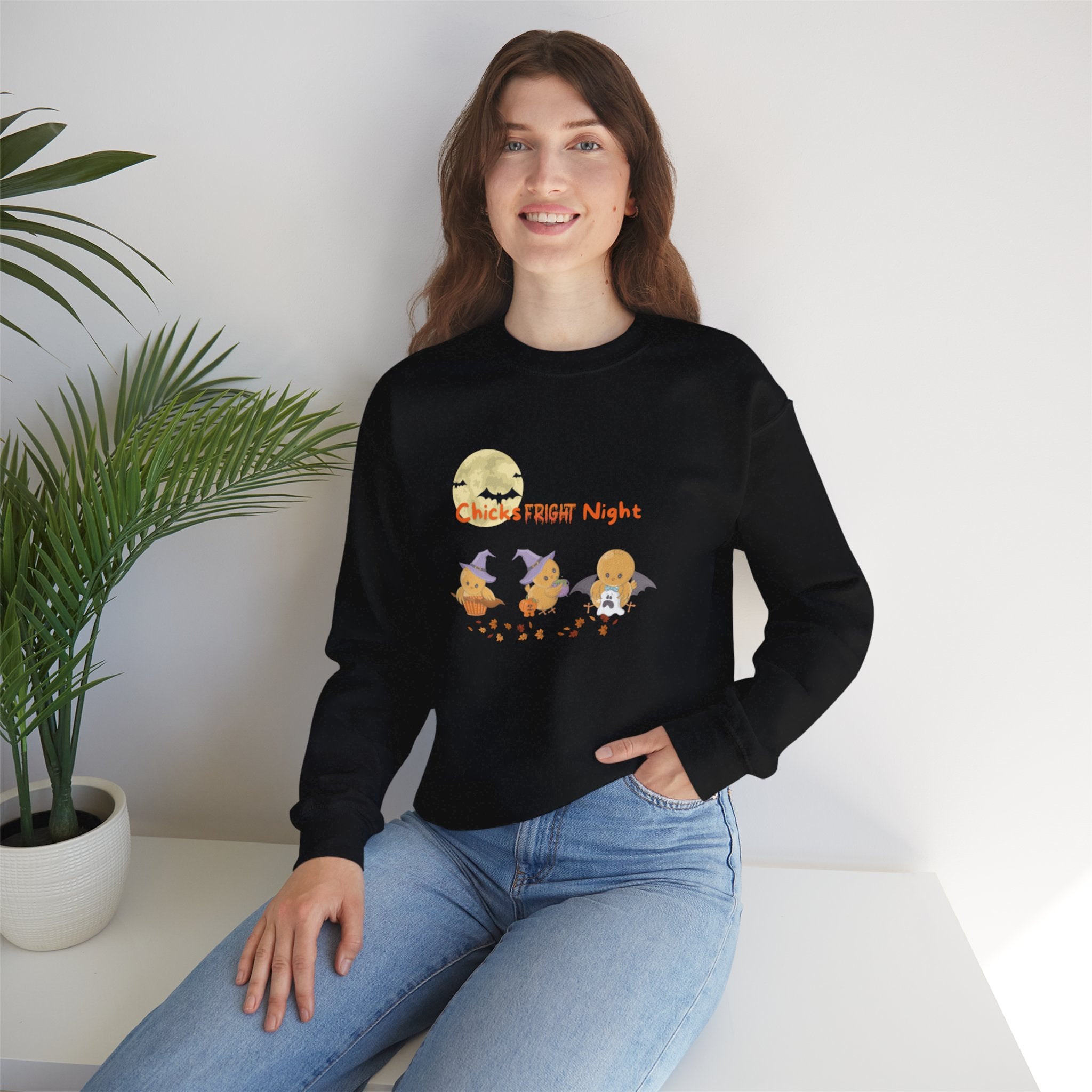 Chicks Fright Night Unisex Heavy Blend™ Crewneck Sweatshirt