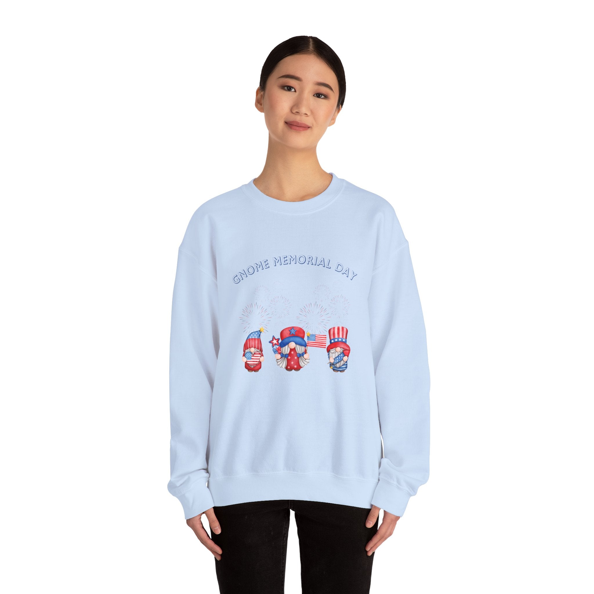 Gnome Memorial Day  Sweatshirt, Unisex Crewneck