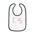 Happy Valentine's Day Lovers Baby Contrast Trim Jersey Bib
