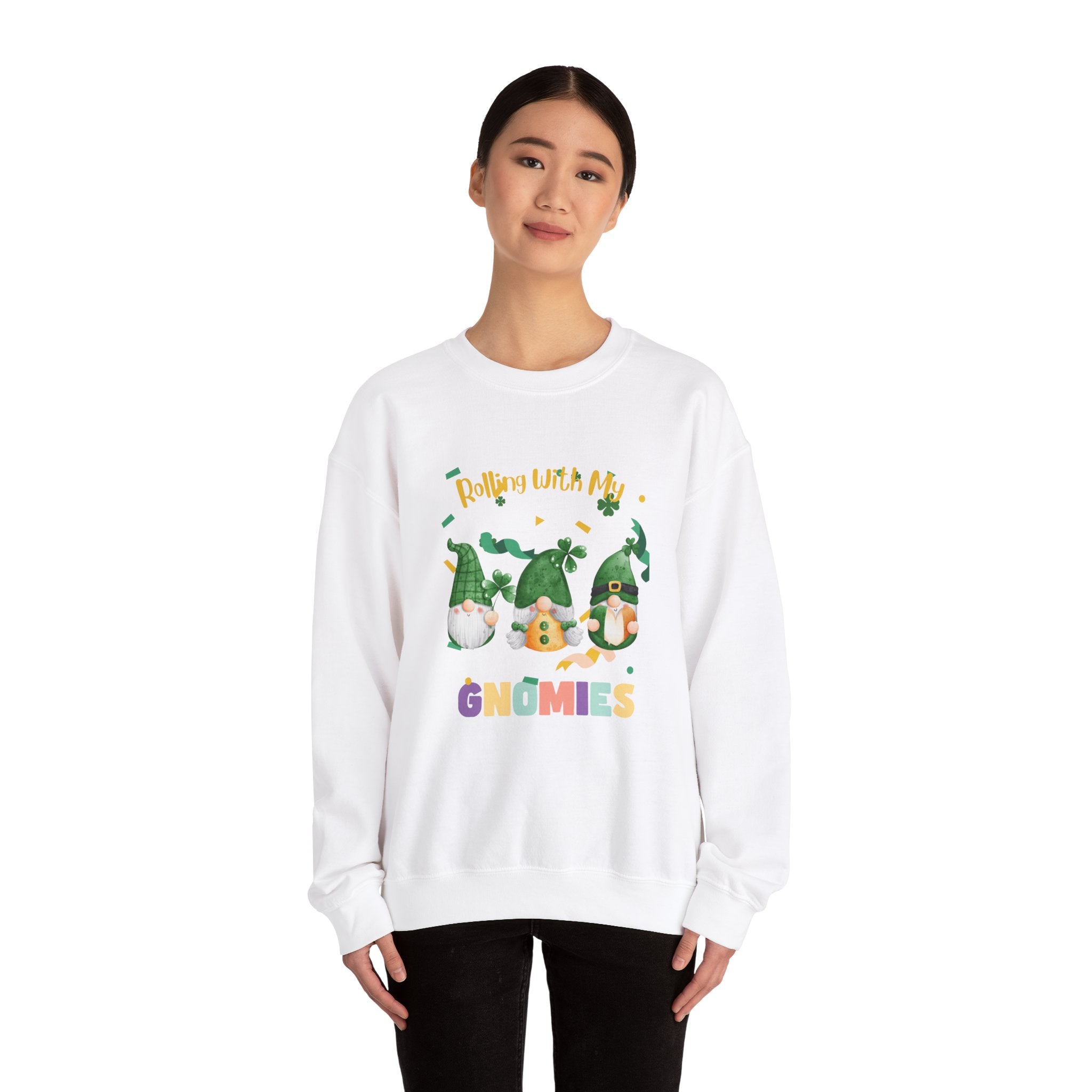 Rolling With My Gnomies Crewneck Sweatshirt - Unisex Heavy Blend™