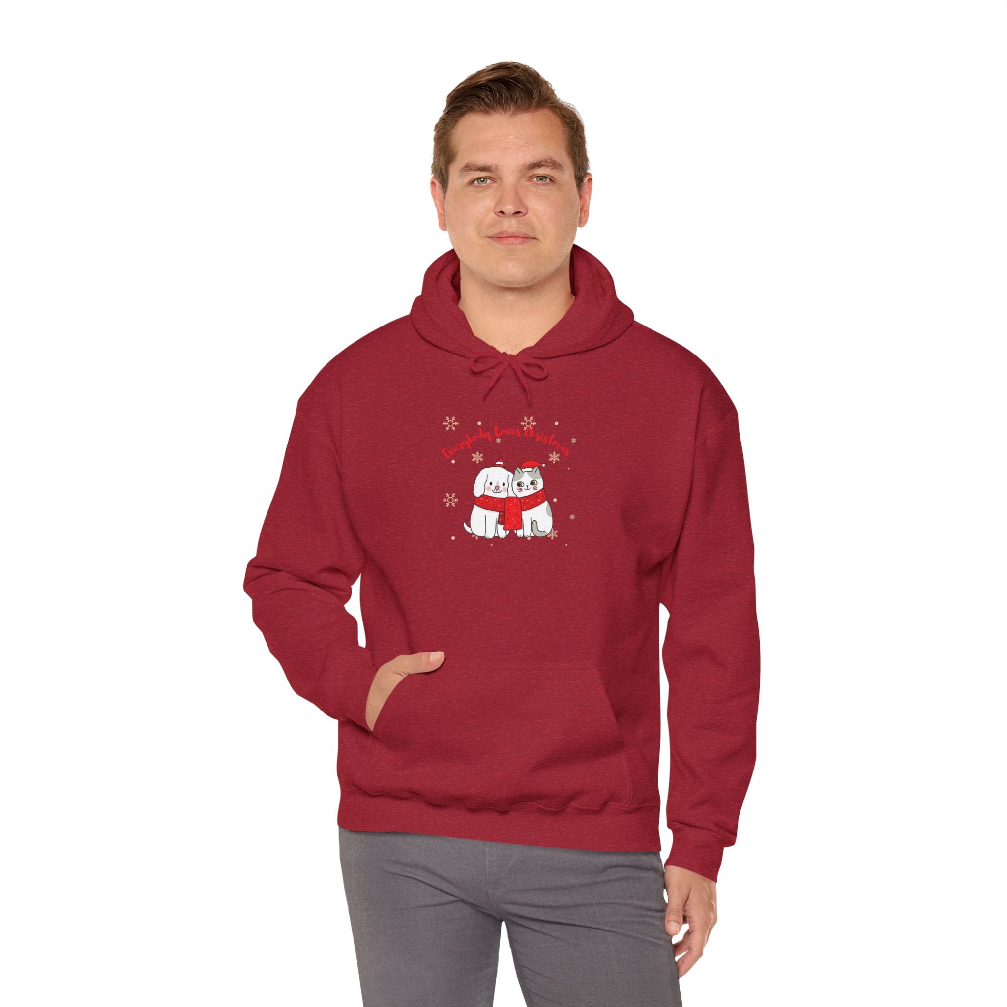 Everybody Loves Christmas Unisex Heavy Blend™ Hooded Sweatshirt