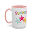 Summer Starfish Accent Coffee Mug (11, 15oz)