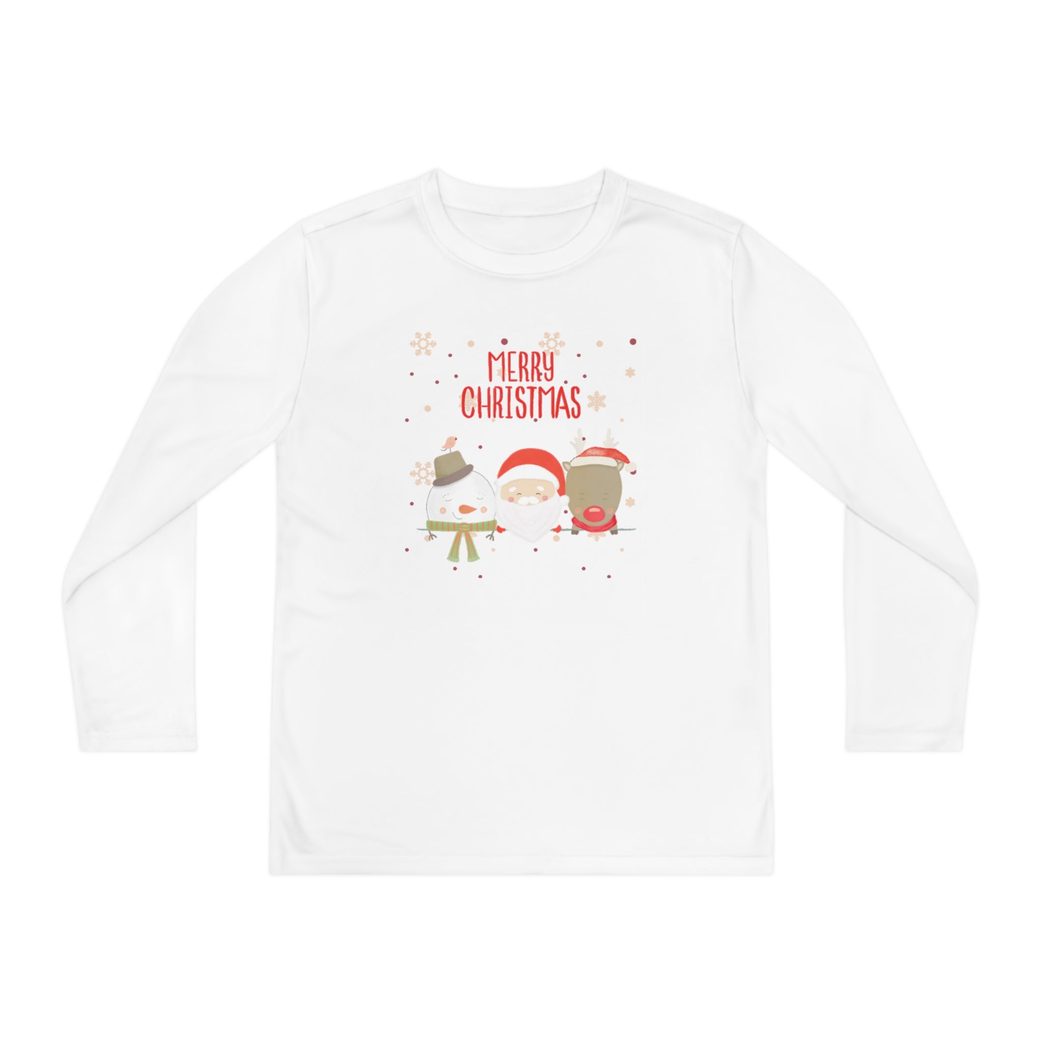 Merry Xmas Crew Youth Long Sleeve Competitor Tee