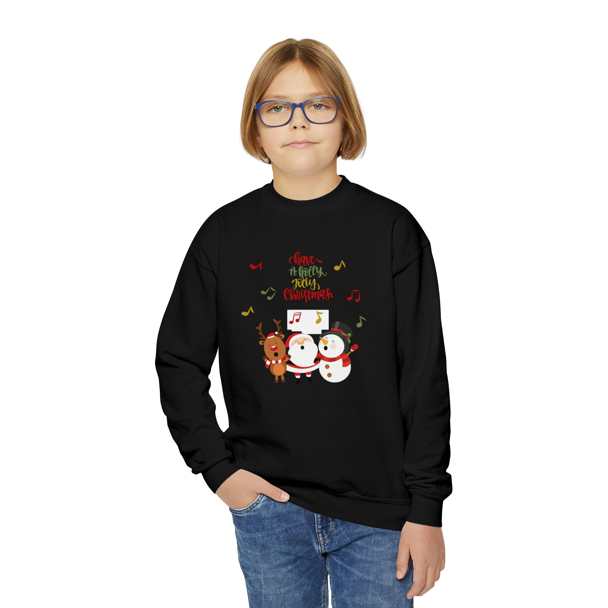 Have A Holly Jolly Christmas Youth Crewneck Sweatshirt
