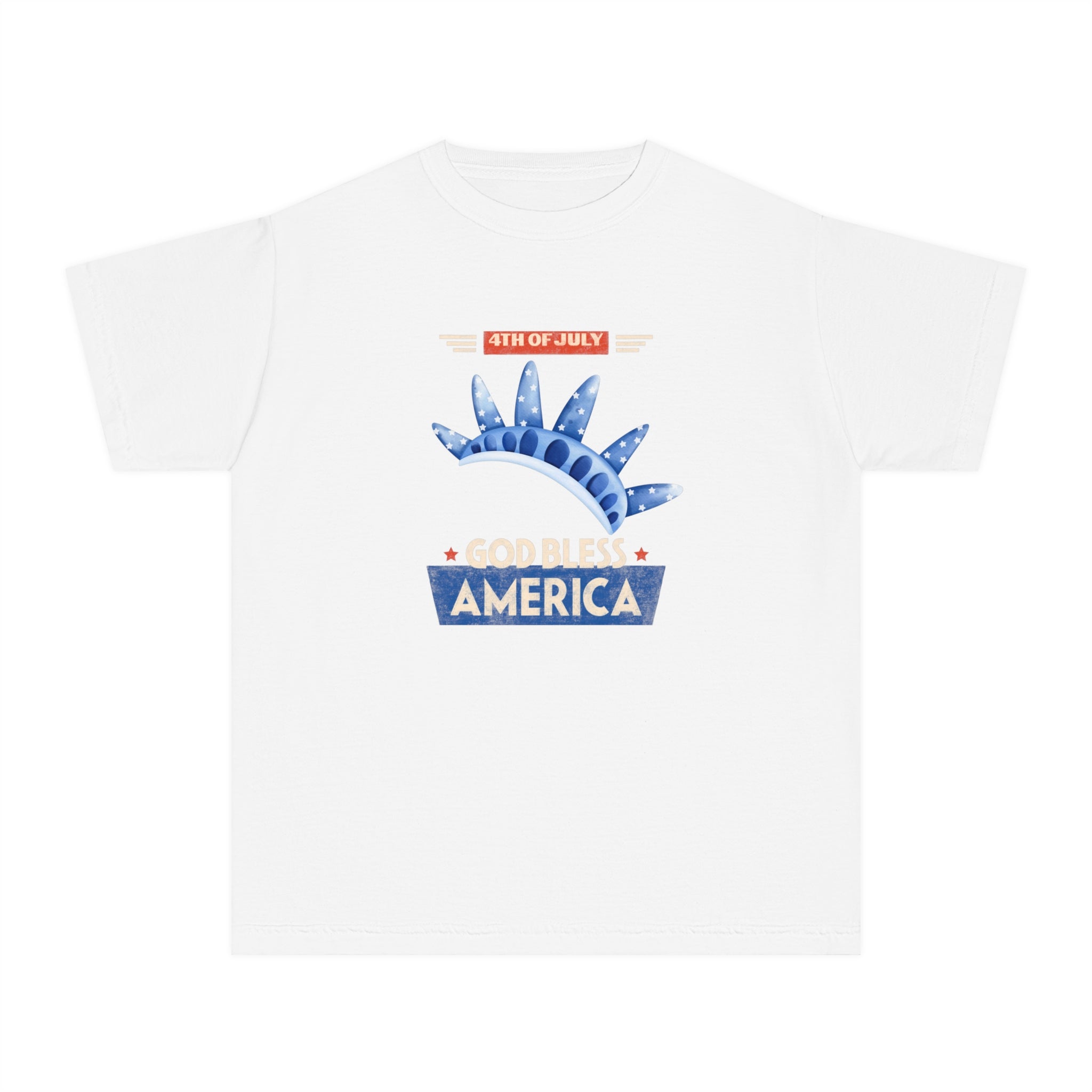 God Bless America Youth Midweight Tee