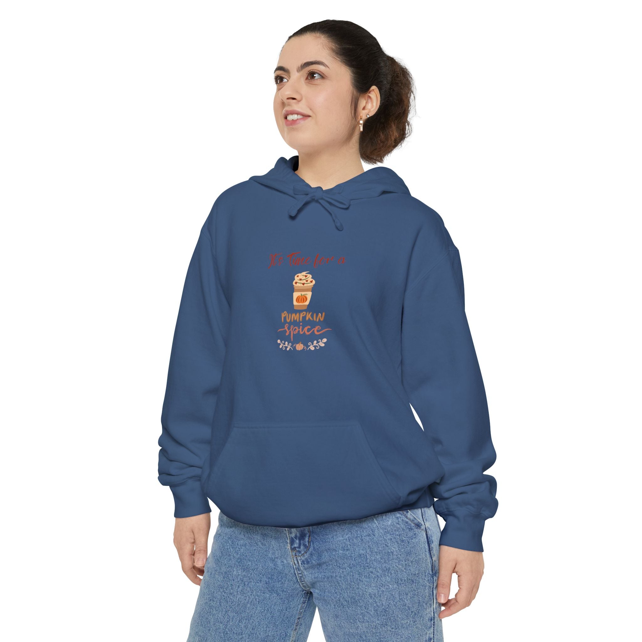 It's Time For A Pumpkin Spice Unisex Garment-Dyed Hoodie