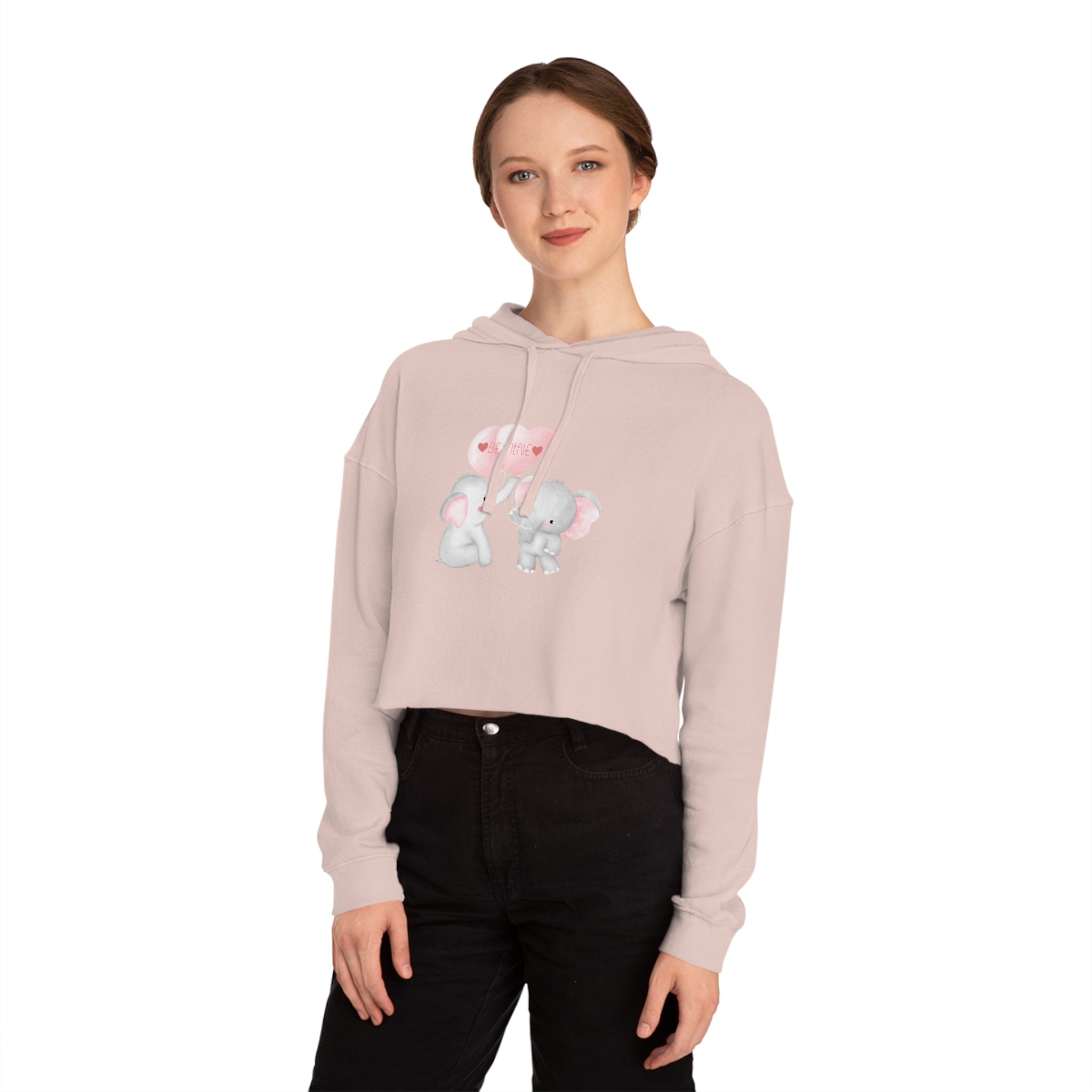 Be Mine Love Women’s Cropped Hooded Sweatshirt