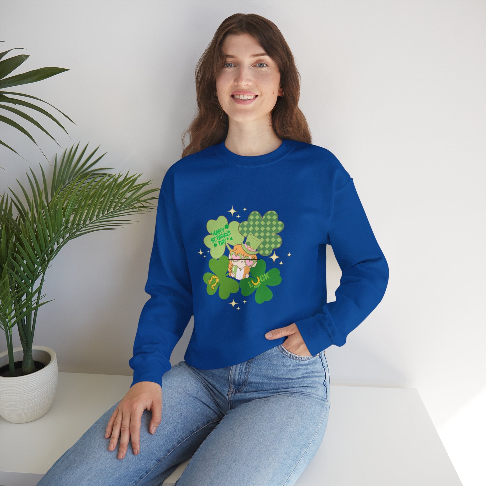 Retro St. Paddy's Day Unisex Heavy Blend™ Crewneck Sweatshirt