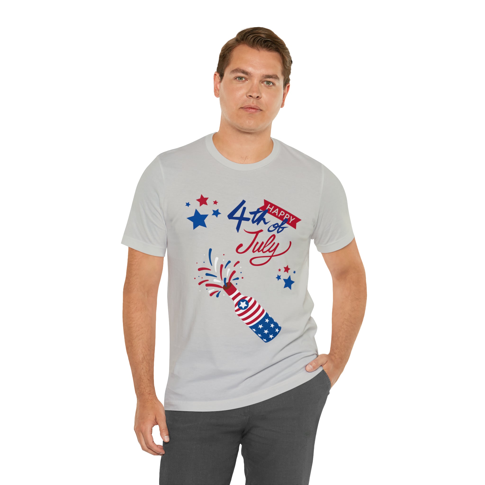 Happy 4th Of July Celebration Unisex Jersey Short Sleeve Tee