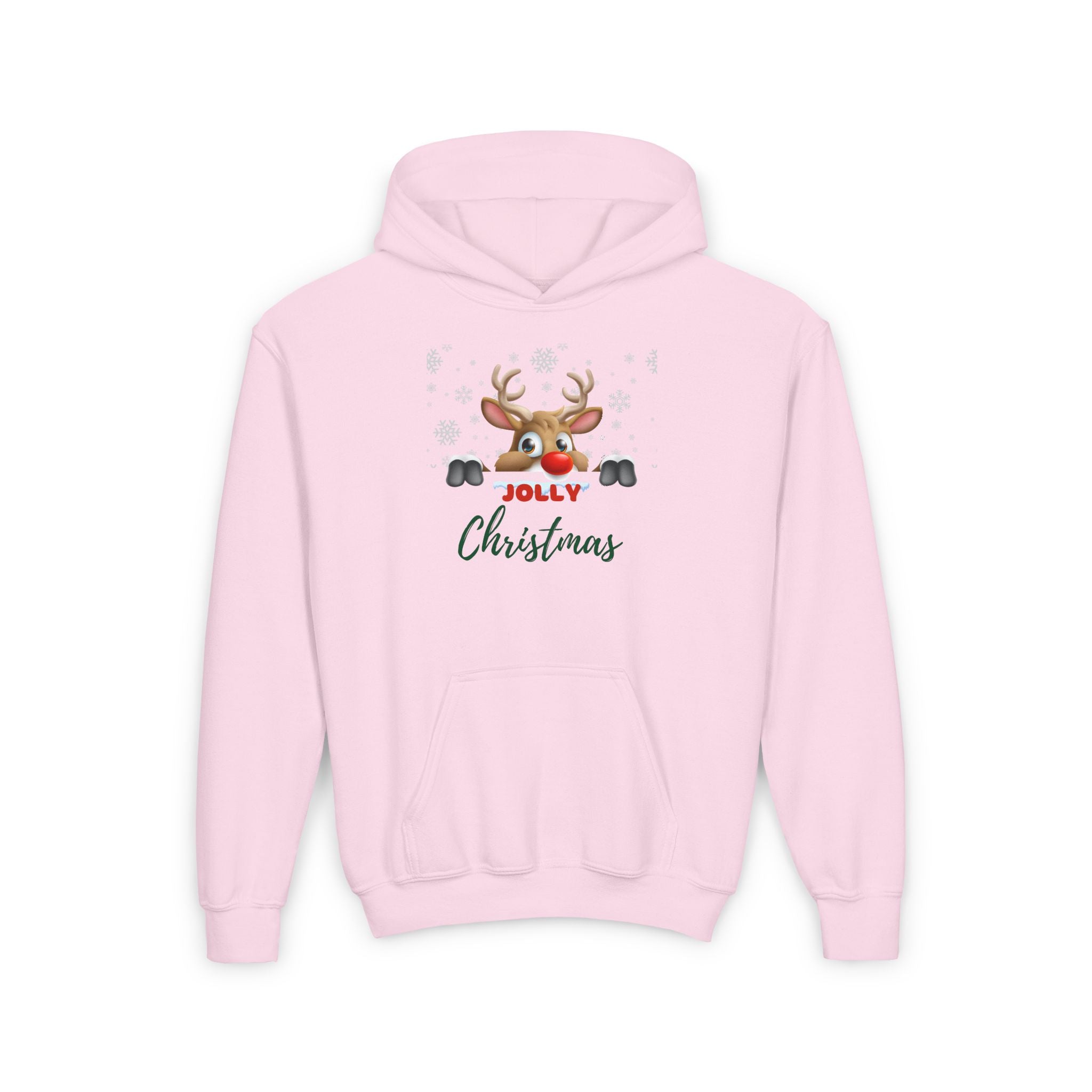 Jolly Christmas Youth Heavy Blend Hooded Sweatshirt