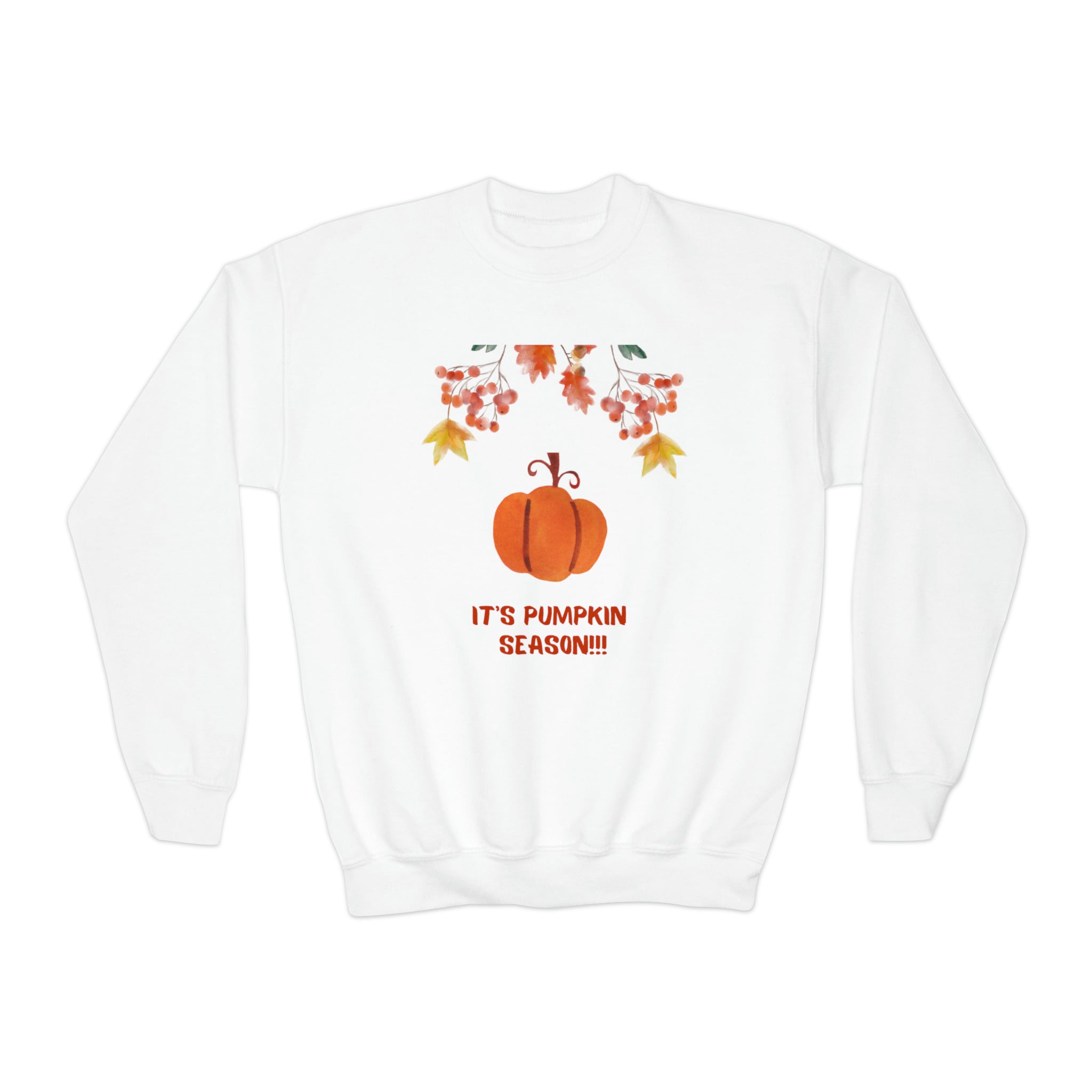 Pumpkin Season Youth Crewneck Sweatshirt