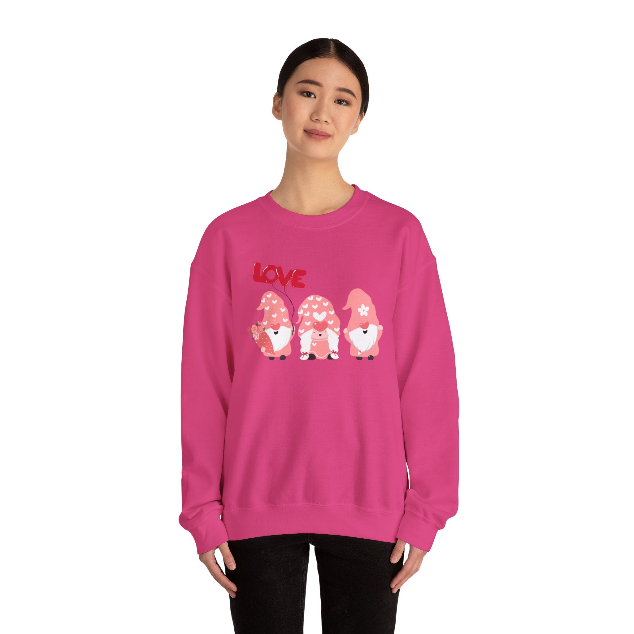 Love Gnome Day Unisex Heavy Blend™ Crewneck Sweatshirt