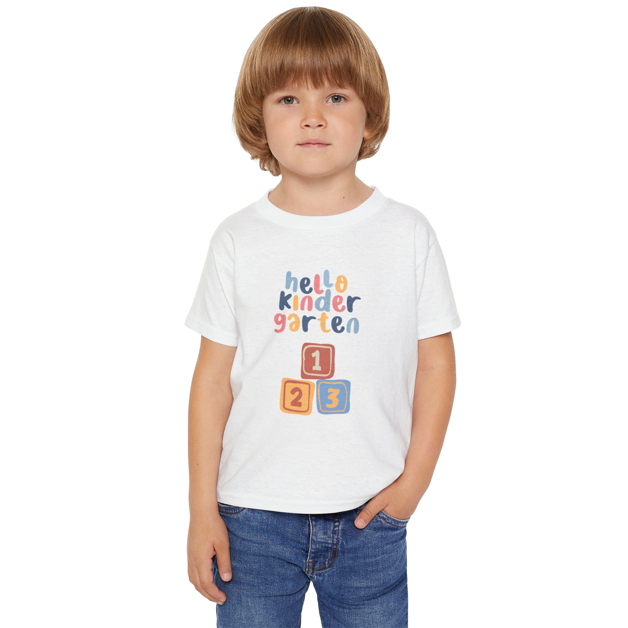 Hello Kindergarten Heavy Cotton™ Toddler T-shirt