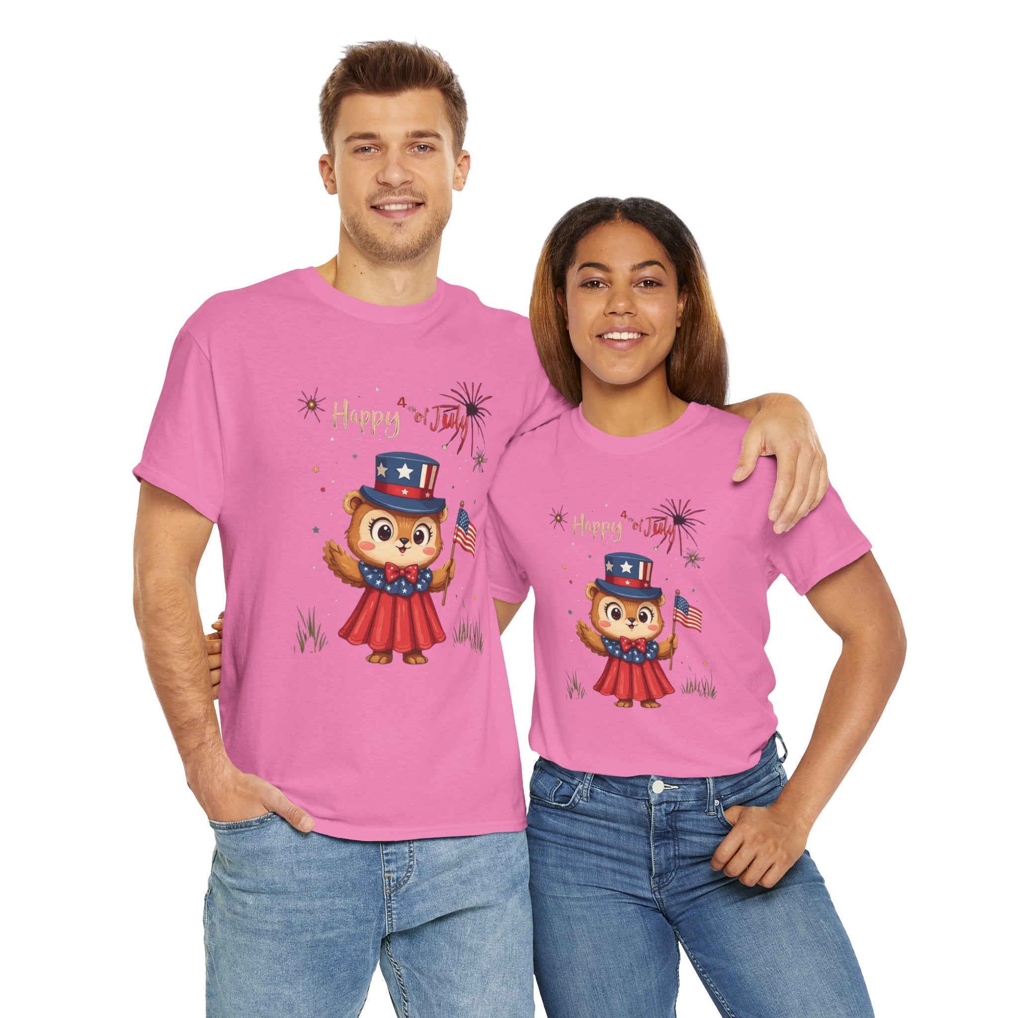 Happy Independence Day Unisex Heavy Cotton T-Shirt