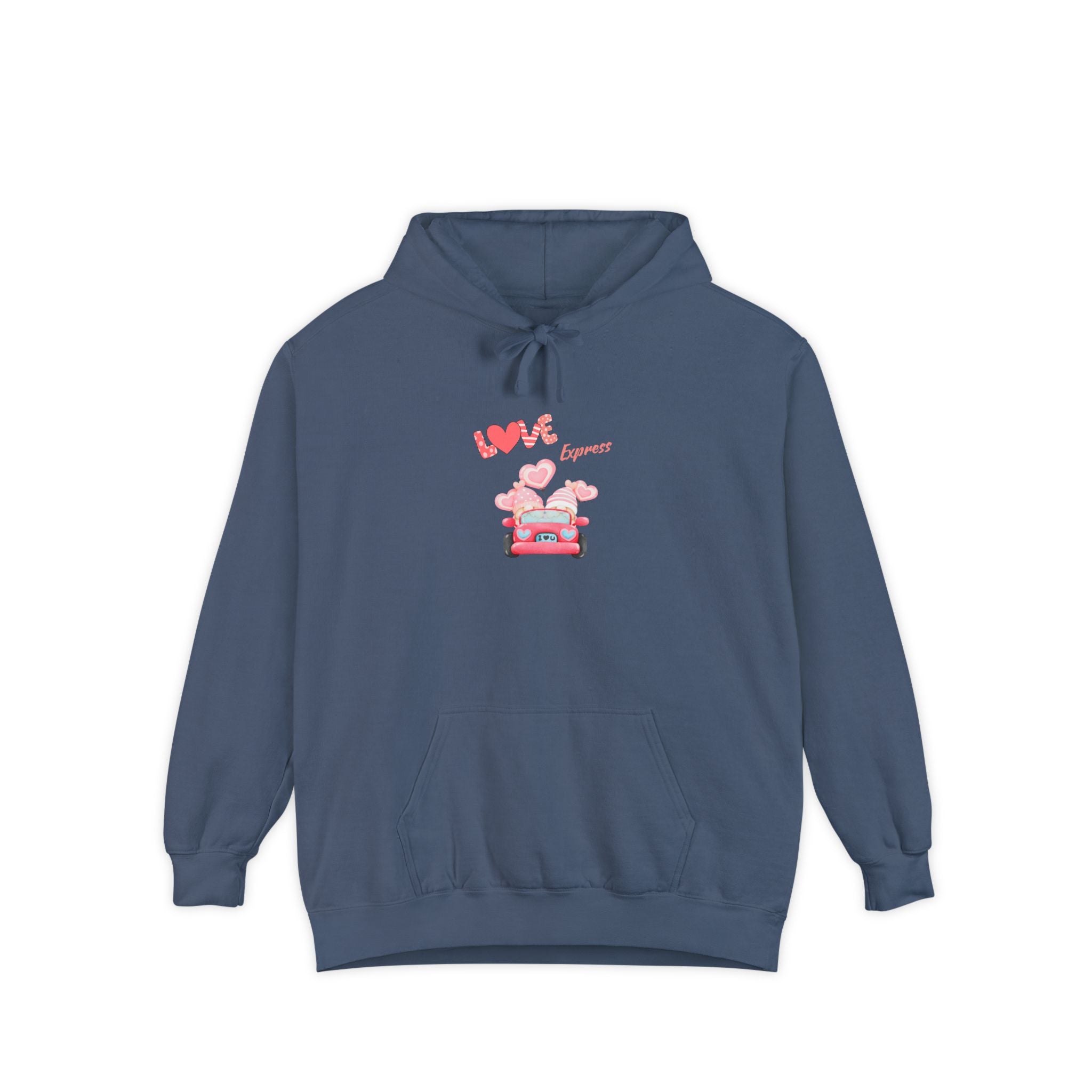 Love Express Unisex Garment-Dyed Hoodie