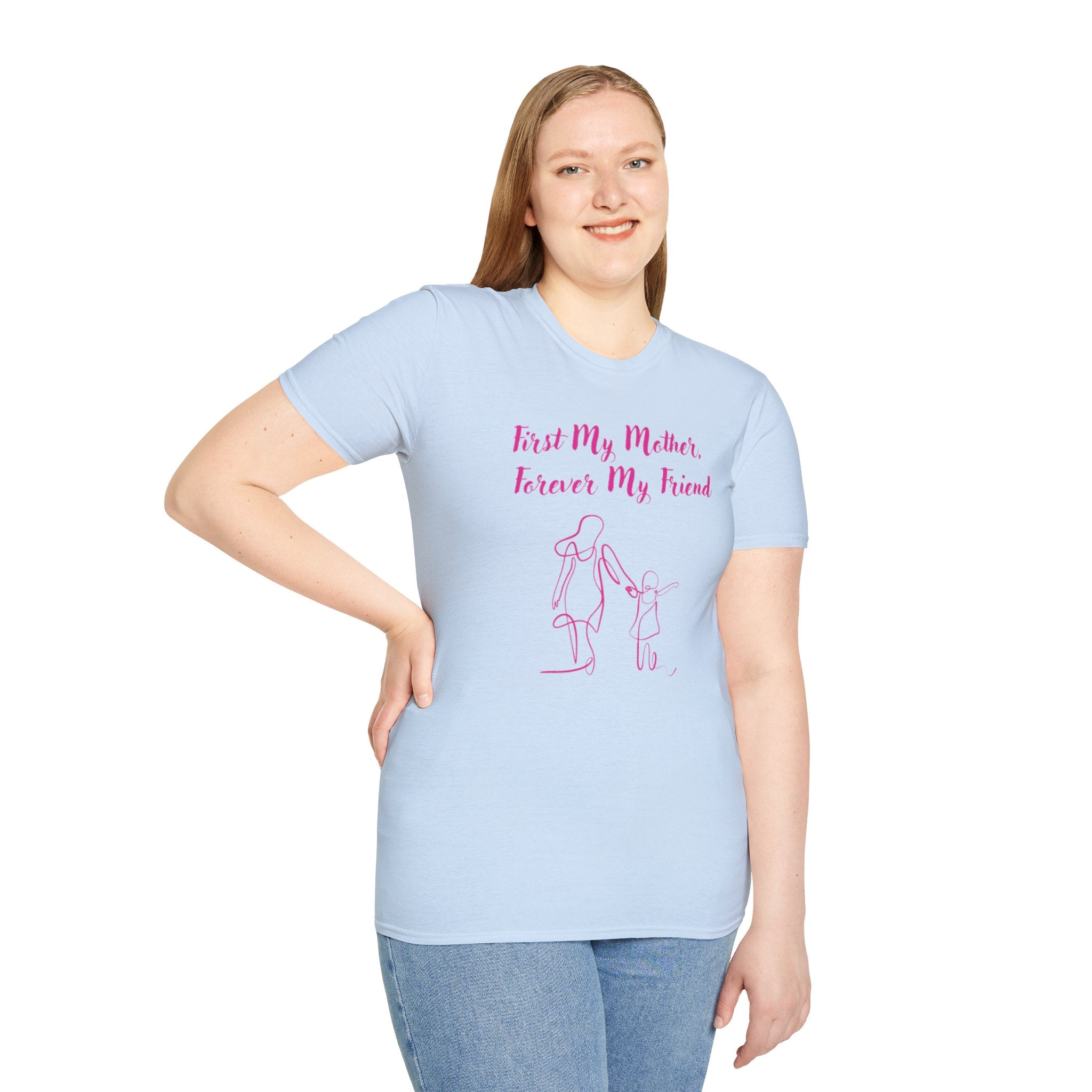 First My Mother Forever My Friend Unisex Softstyle T-Shirt