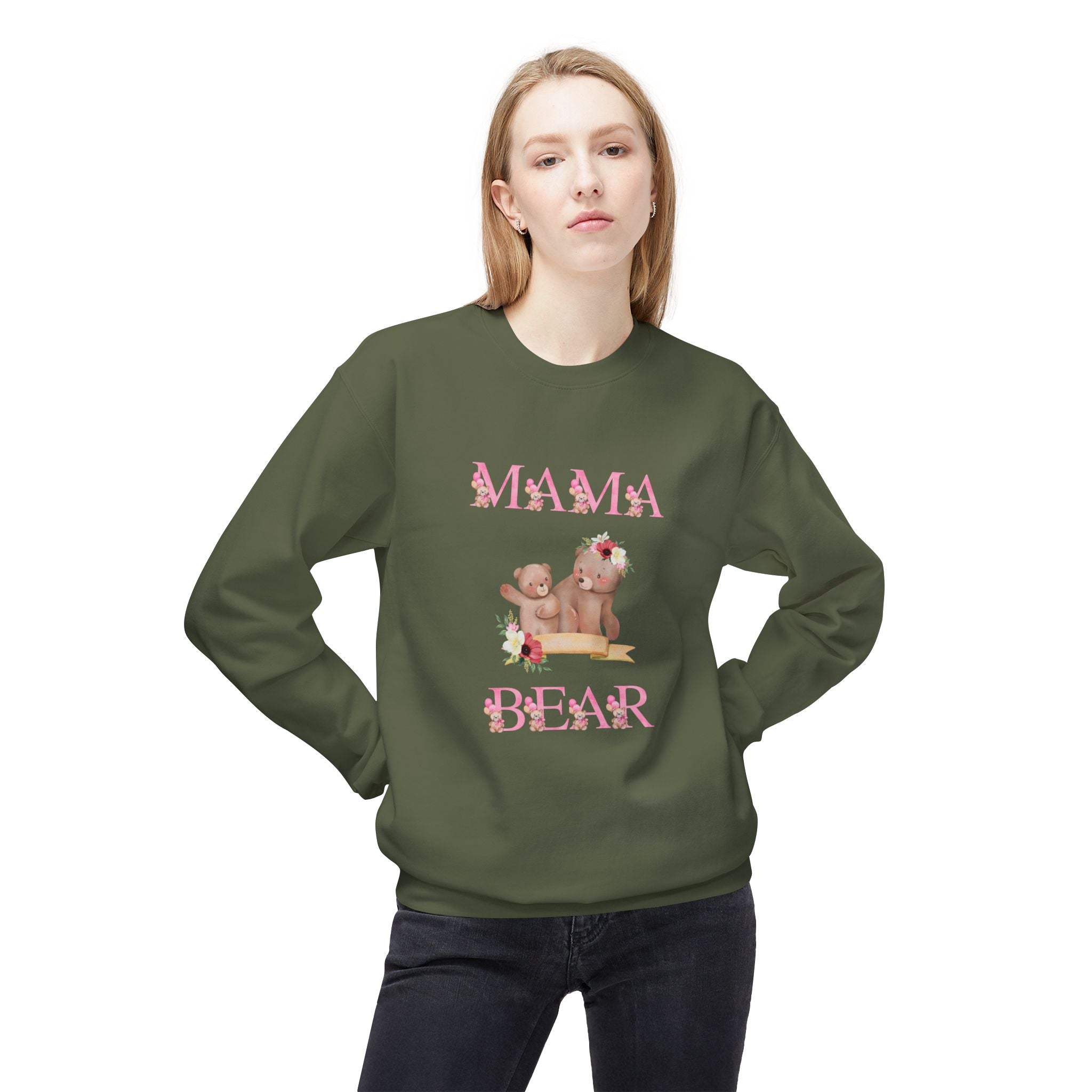 Mama Bear Crewneck Sweatshirt for Moms