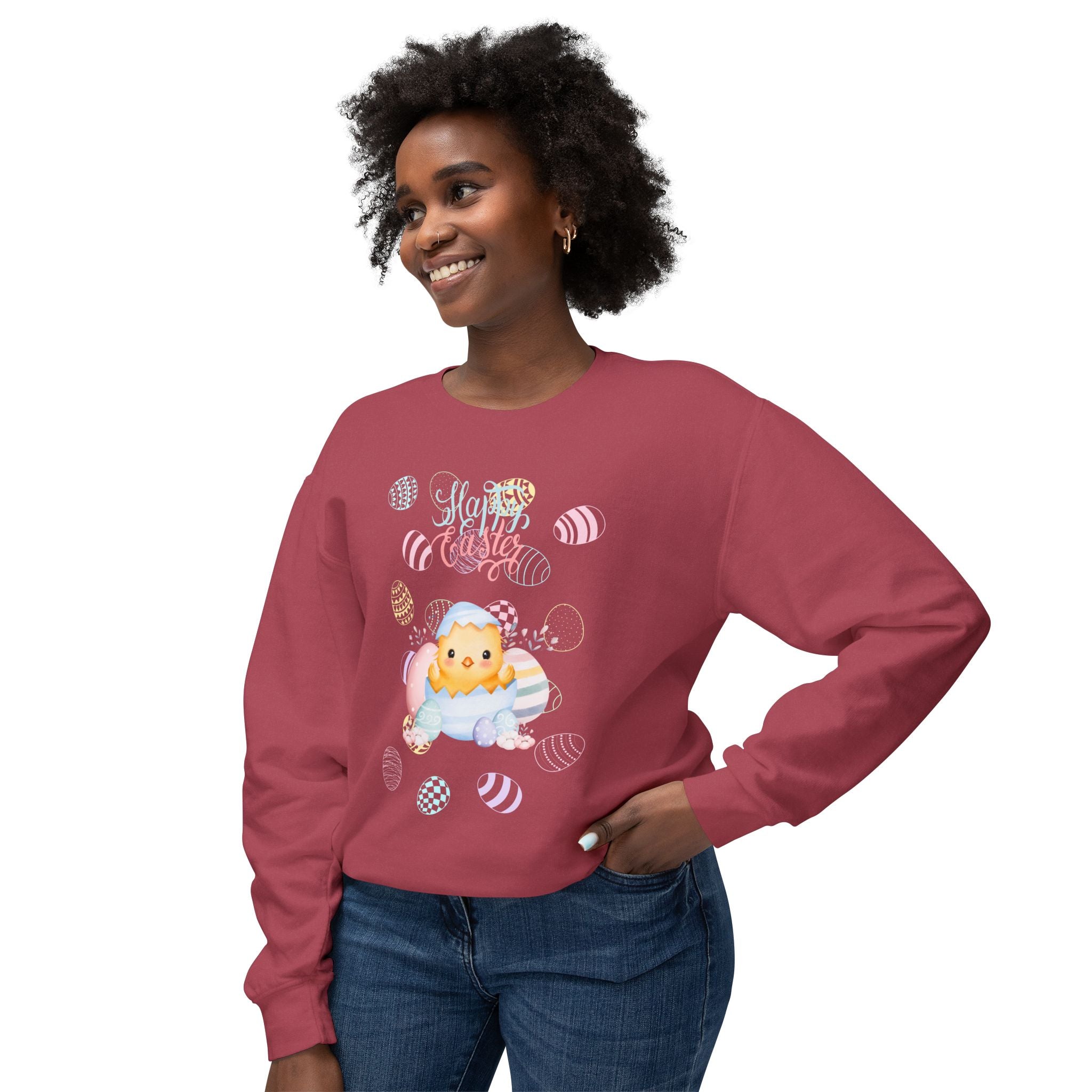 Chick Happy Easter Crewneck Sweatshirt
