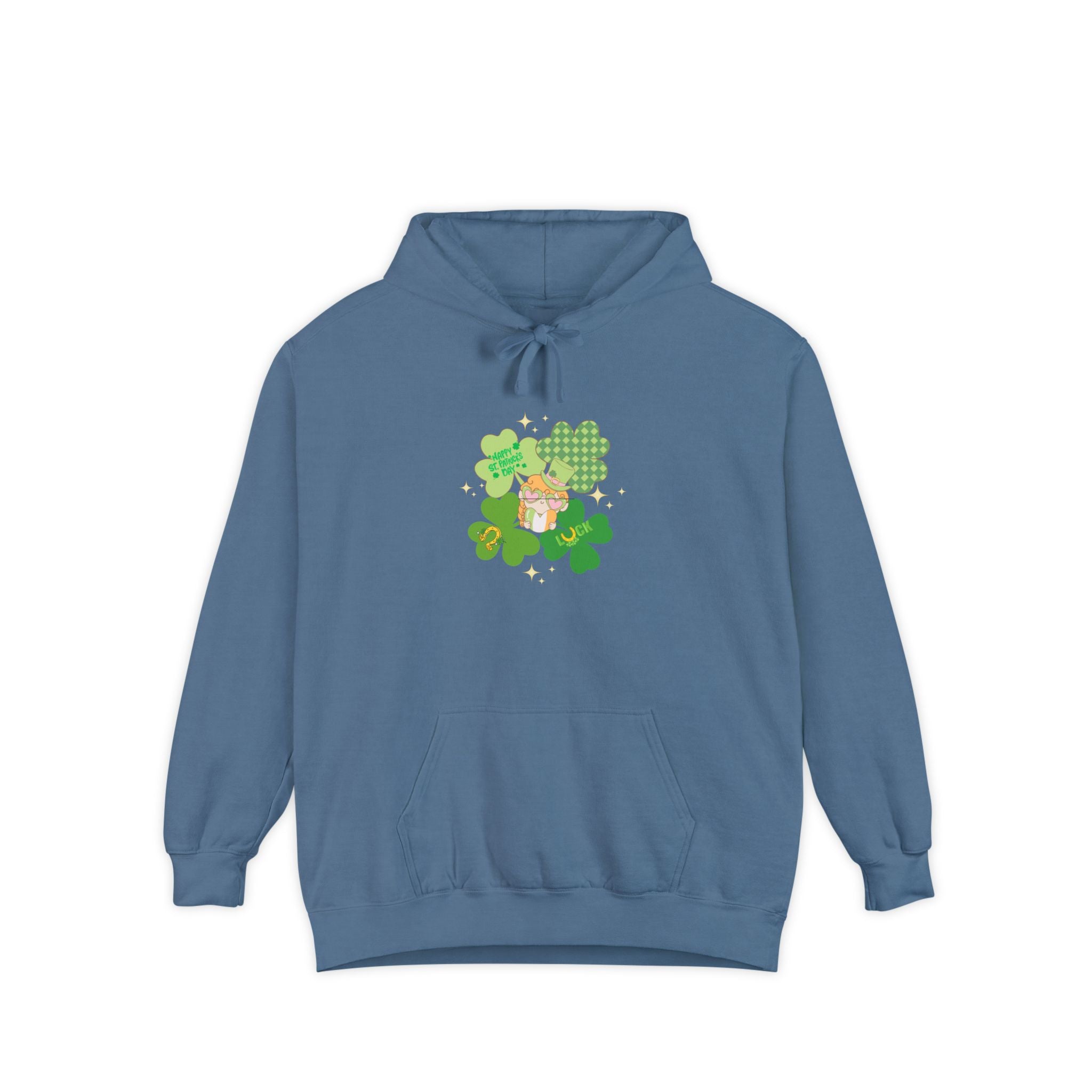 Retro St.Paddy's Day Unisex Garment-Dyed Hoodie